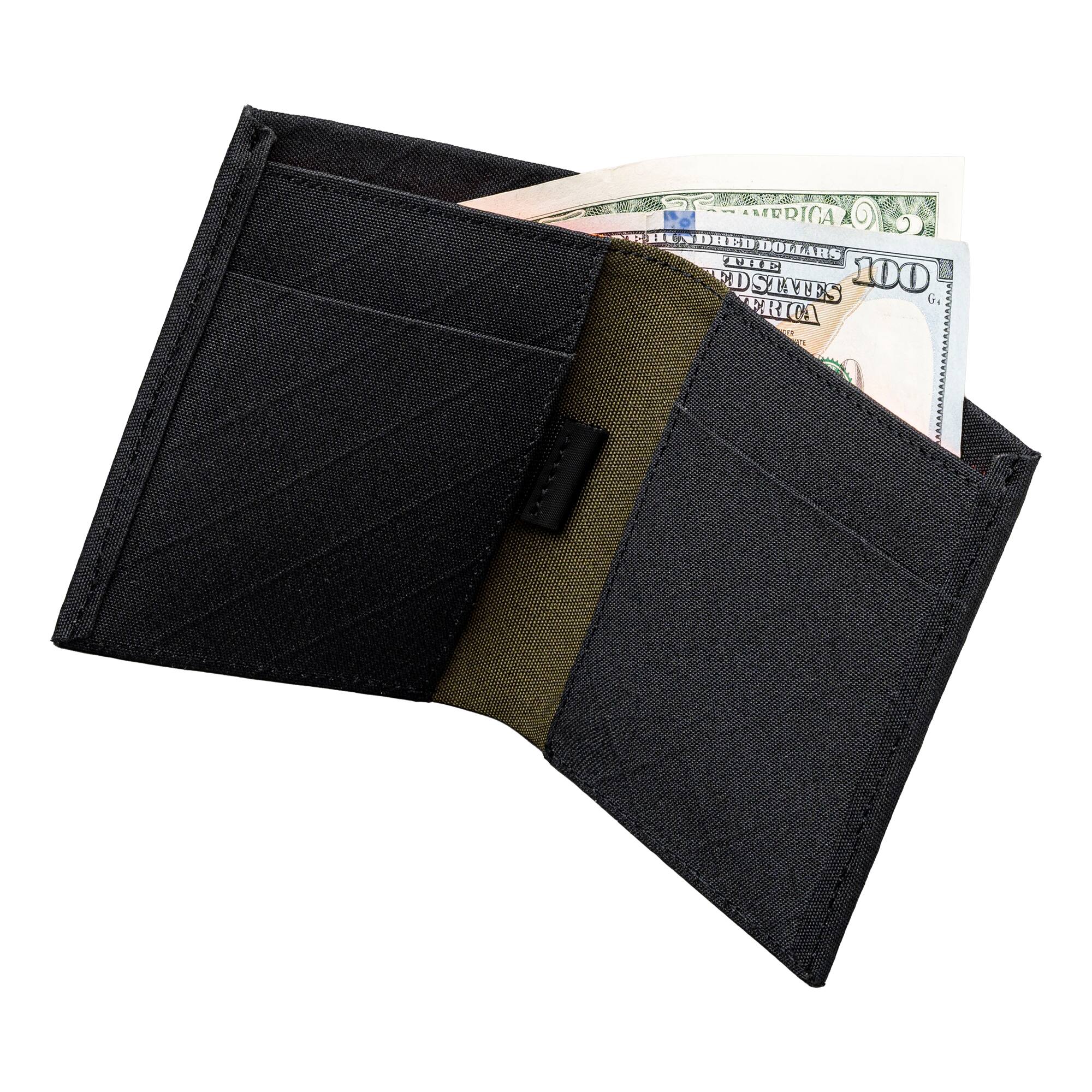 ALPAKA - Ark Bifold Cash Wallet - Wallet for Men,Slim Design with RFID Protection - Black Axogrid 300D