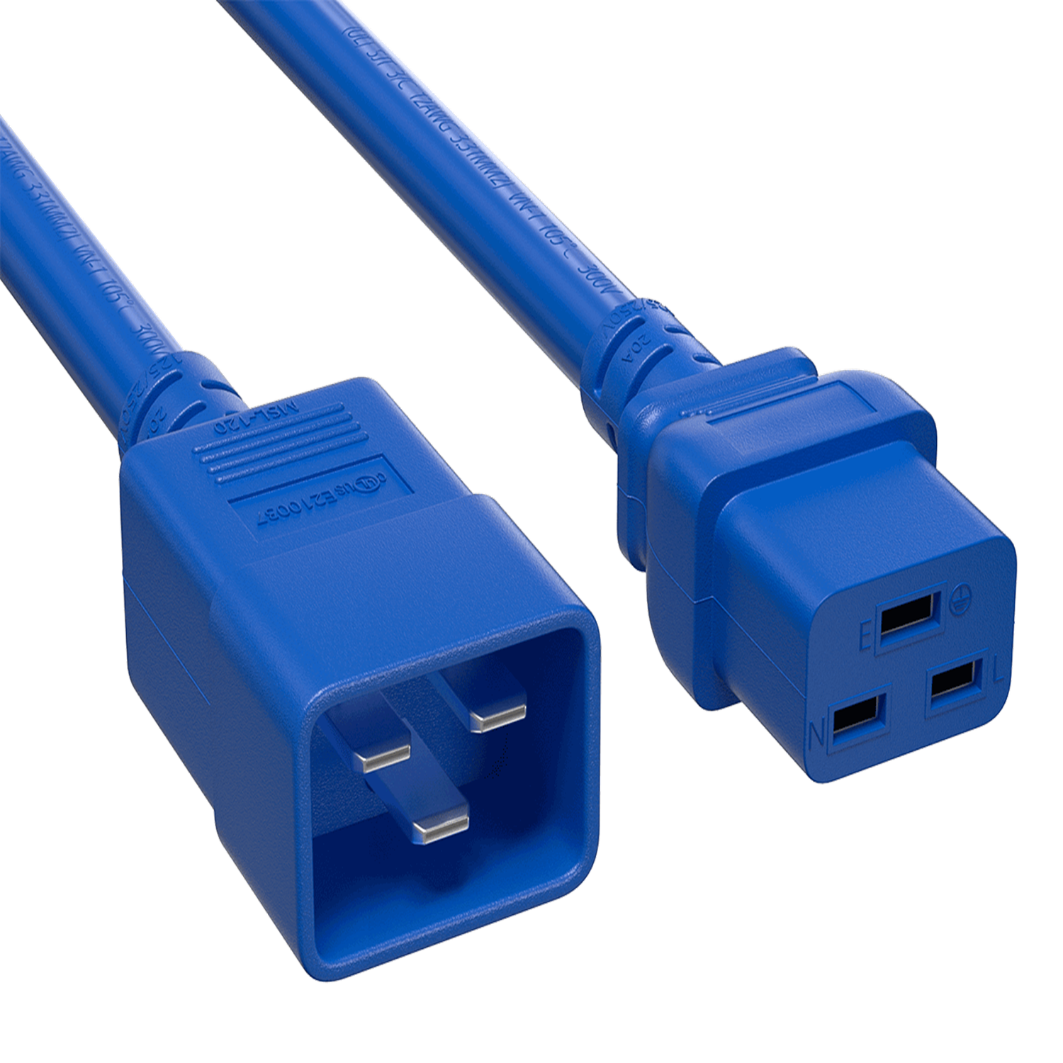 Sanoxy - Cables and Adapters; 10ft 12 AWG 20A 250V Heavy Duty Power Cord (IEC320 C20 to IEC320 C19) - Blue price history on PriceWatchPro