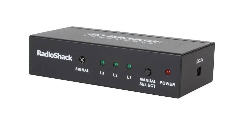RadioShack  
SIGNAL L3 L2 L1  
MANUAL SELECT  
POWER  
DC 5V