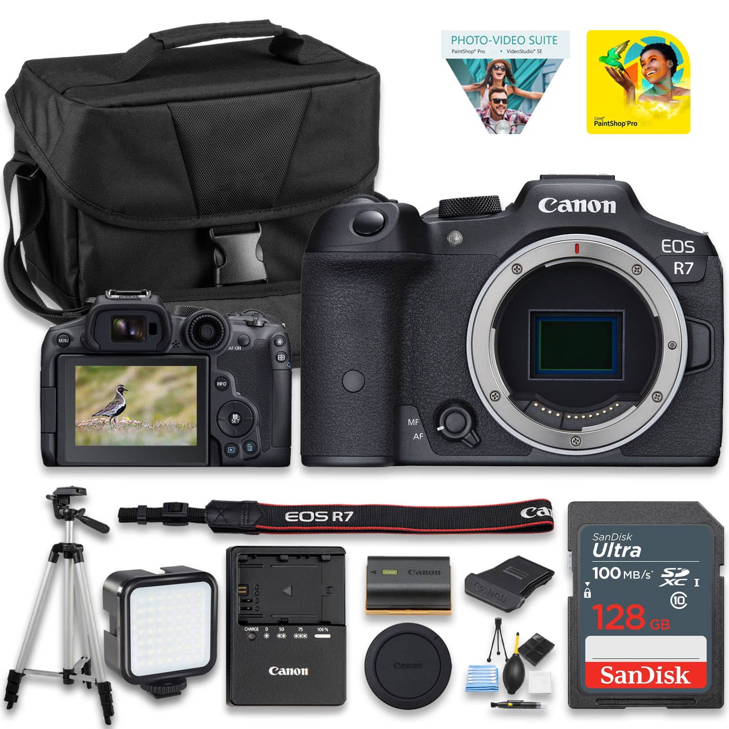 Bundle - Canon - EOS R7 (Body Only), Mirrorless Vlogging Camera, 32.5 MP Image Quality, 4K 60p Video, DIGIC X Image Processor - Black price history on PriceWatchPro