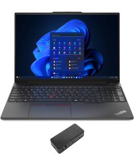 Lenovo - Thinkpad E16 Gen 2 Laptop 16.0 WUXGA (AMD Ryzen 5 7535U, 16GB DDR5, 512GB PCIe SSD, Win 11 Pro) - Black