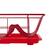 Alt View 1. Sweet Home Collection - Steel 3-Piece Large Countertop Dish Drainer with Drain Board & Utensil Holder - Red.