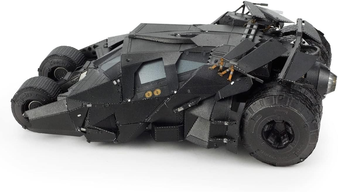 Alt View 1. Metal Earth - Metal Earth Premium Series Batman Tumbler 3D Metal Model Kit Fascinations - Silver.