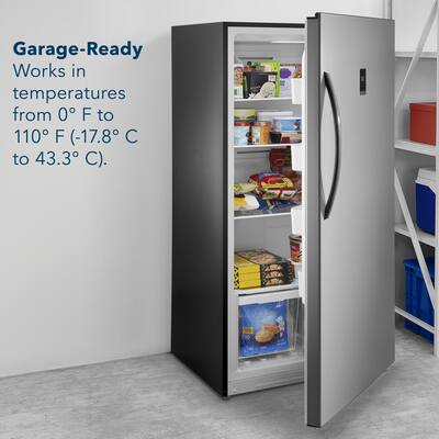 Insignia™ 17 Cu. Ft. Garage Ready Convertible Upright Freezer with Insignia™ 17 Cu. Ft. Garage Ready Convertible Upright Freezer with
