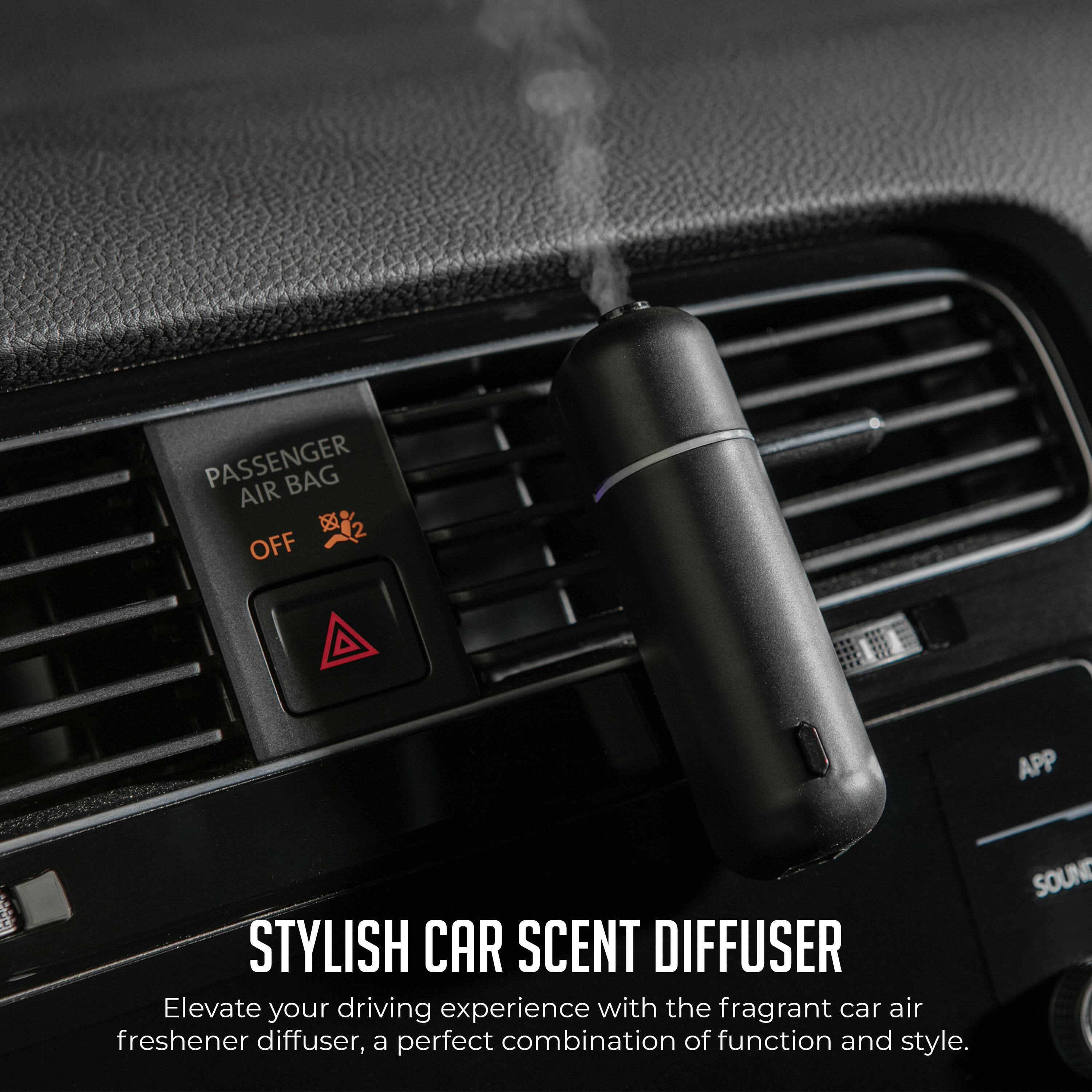 PASSENGER AIR BAG x 2 OFF

STYLISH CAR SCENT DIFFUSER

Elevate your driving experience with the fragrant car air freshener diffuser, a perfect combination of function and style.