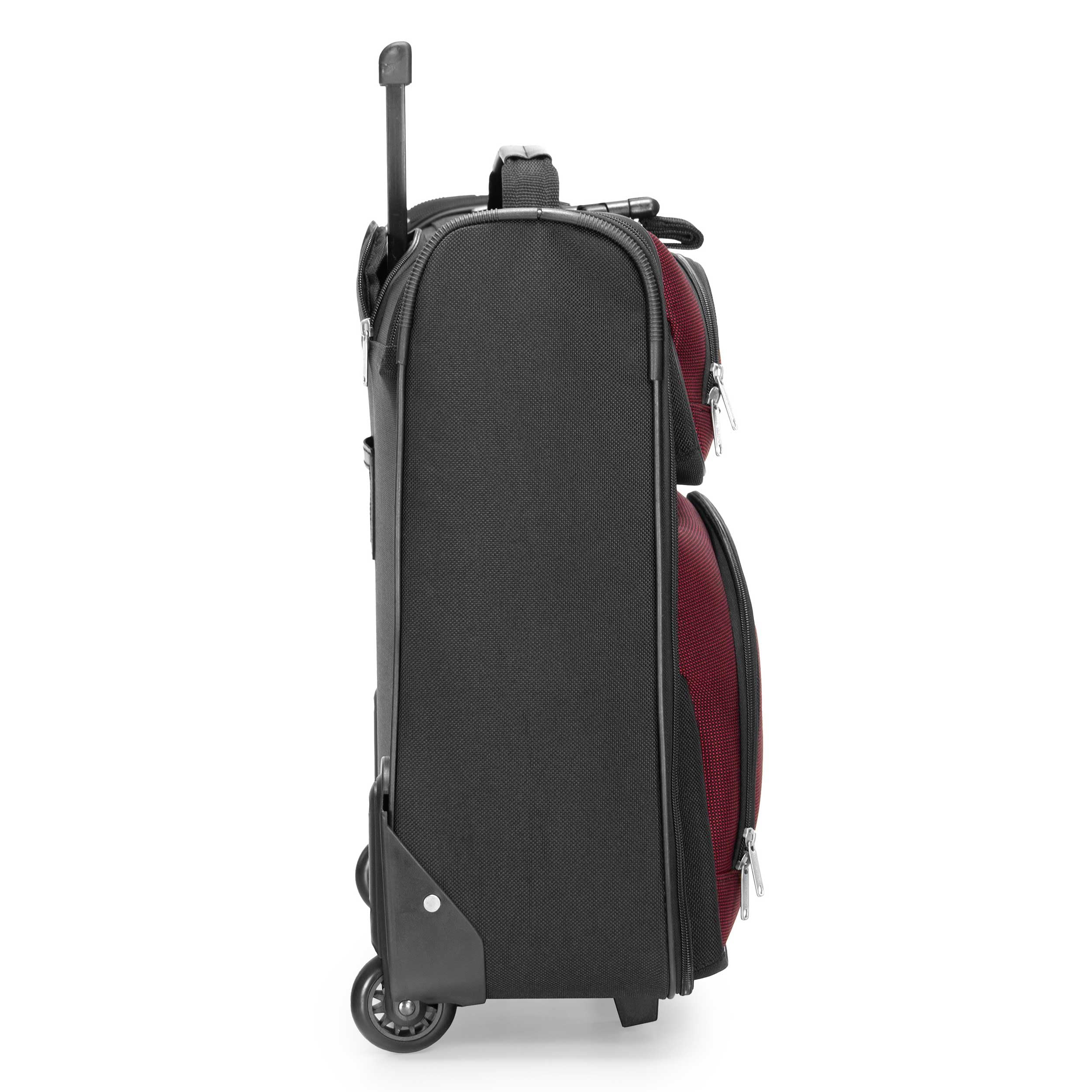 Back. Fabibe - Amsterdam Business Rolling Garment Bag Softside Expandable 2-wheeled Suit Carrier Red One Size - Black.