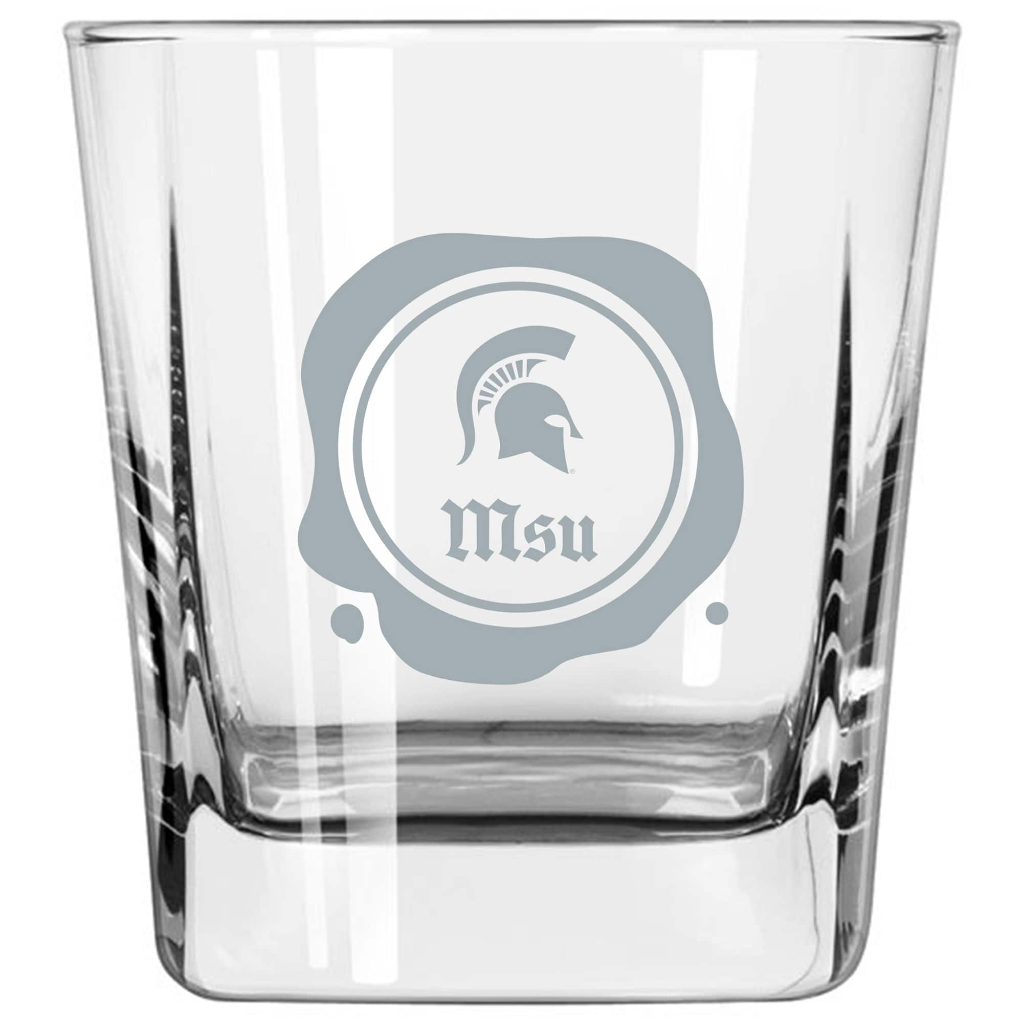 Photos - Glass FROST Logo Brands - Michigan State Spartans 14oz.  Stamp Old Fashioned  - Multicolor 4930532 