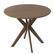 Front. Costway - Modern Round Wood Dining Table 35'' W/ Solid Wood Legs& Base for Home, Office - Walnut.