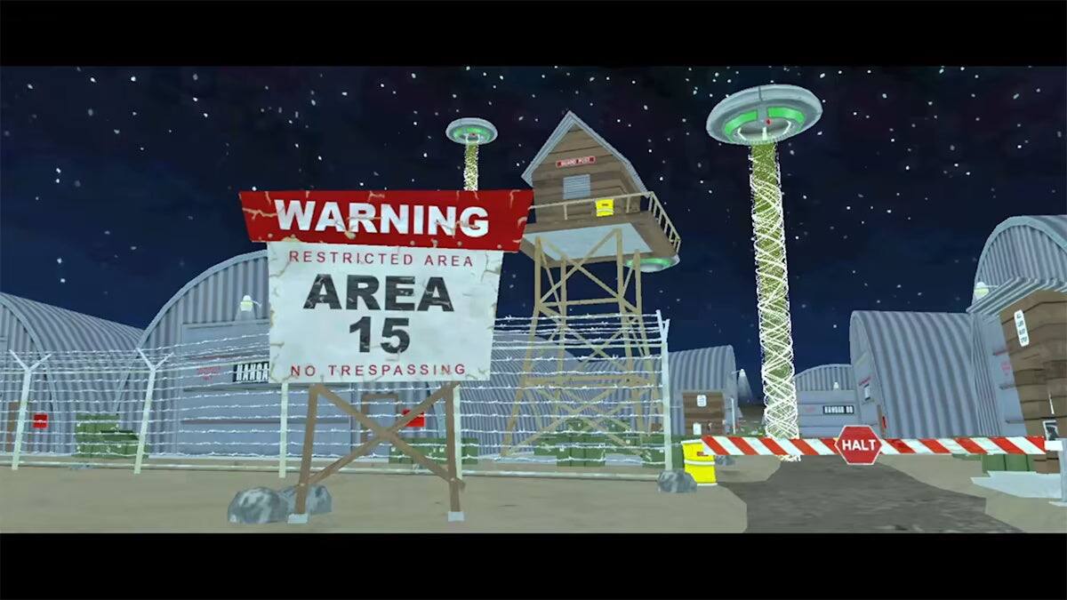 WARNING  
RESTRICTED AREA  
AREA 15  
NO TRESPASSING  

MANDA HANSUD 1  
HALT