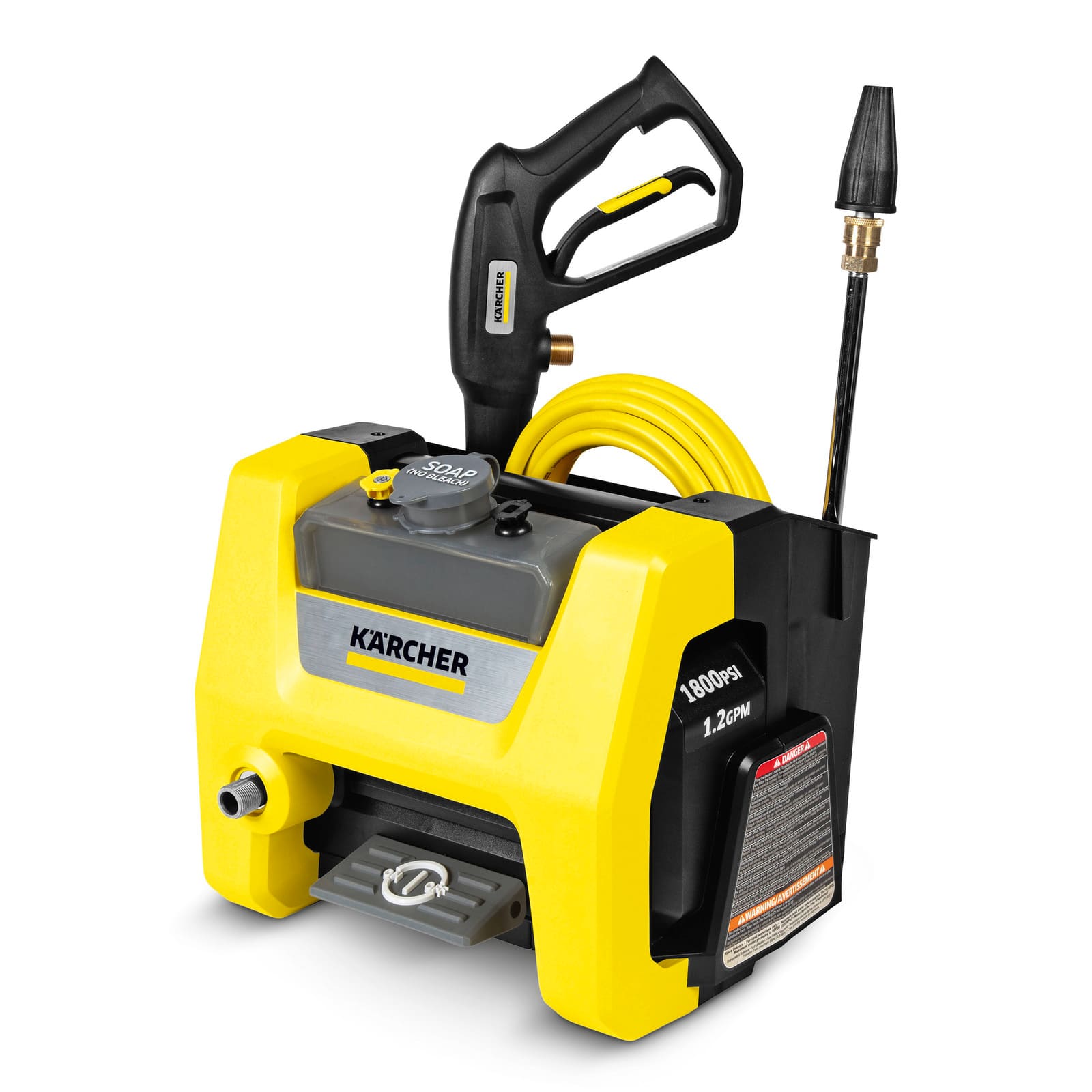 Karcher - Pressure Washer K1800PS Cube, Detergent Tank, Cars, Driveways, Siding, Patios, Max 1.46 GPM - Yellow price history on PriceWatchPro