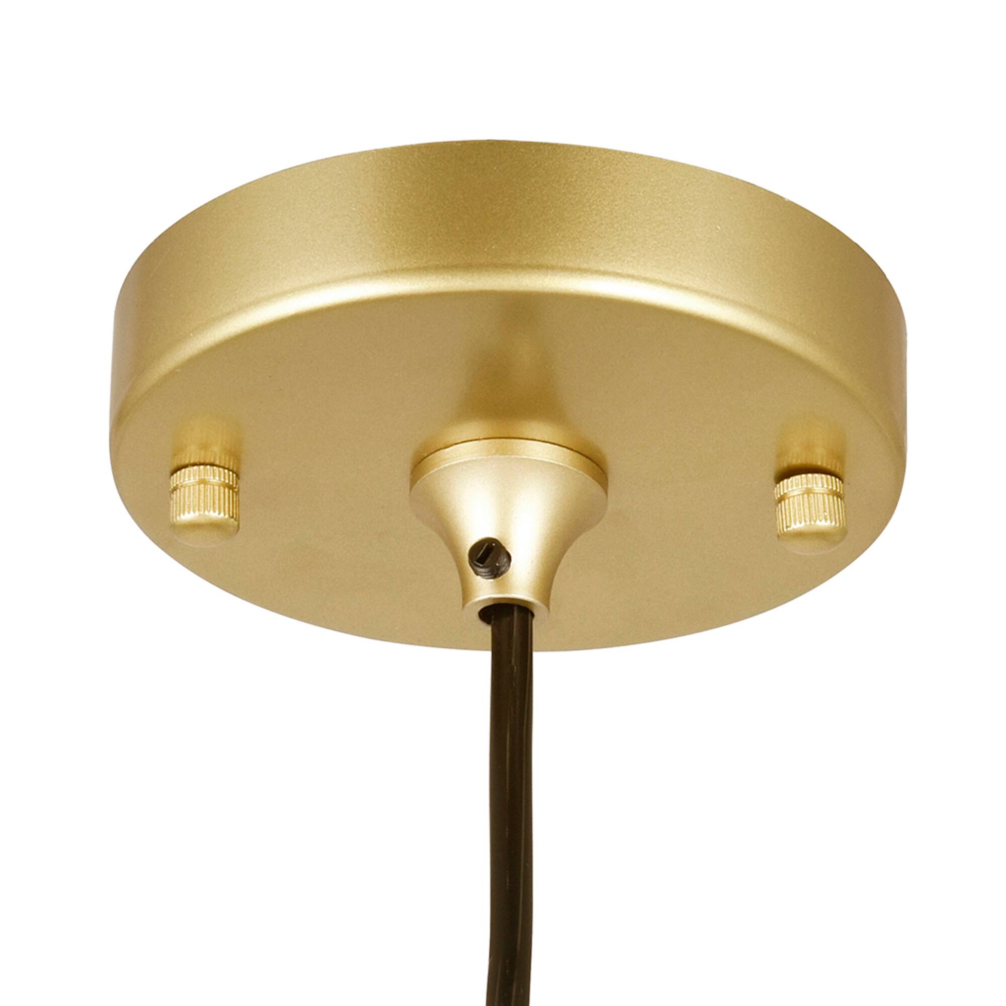 Back. CWI Lighting - Da Vinci 1 Light Mini Pendant With Brass Finish - Medallion Gold.