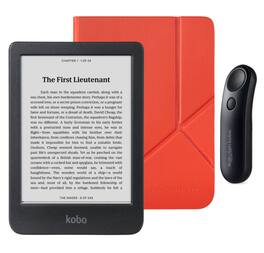 Kobo - Clara BW eReader with Black Remote Bundle - 2024 - Cayenne Red SleepCover