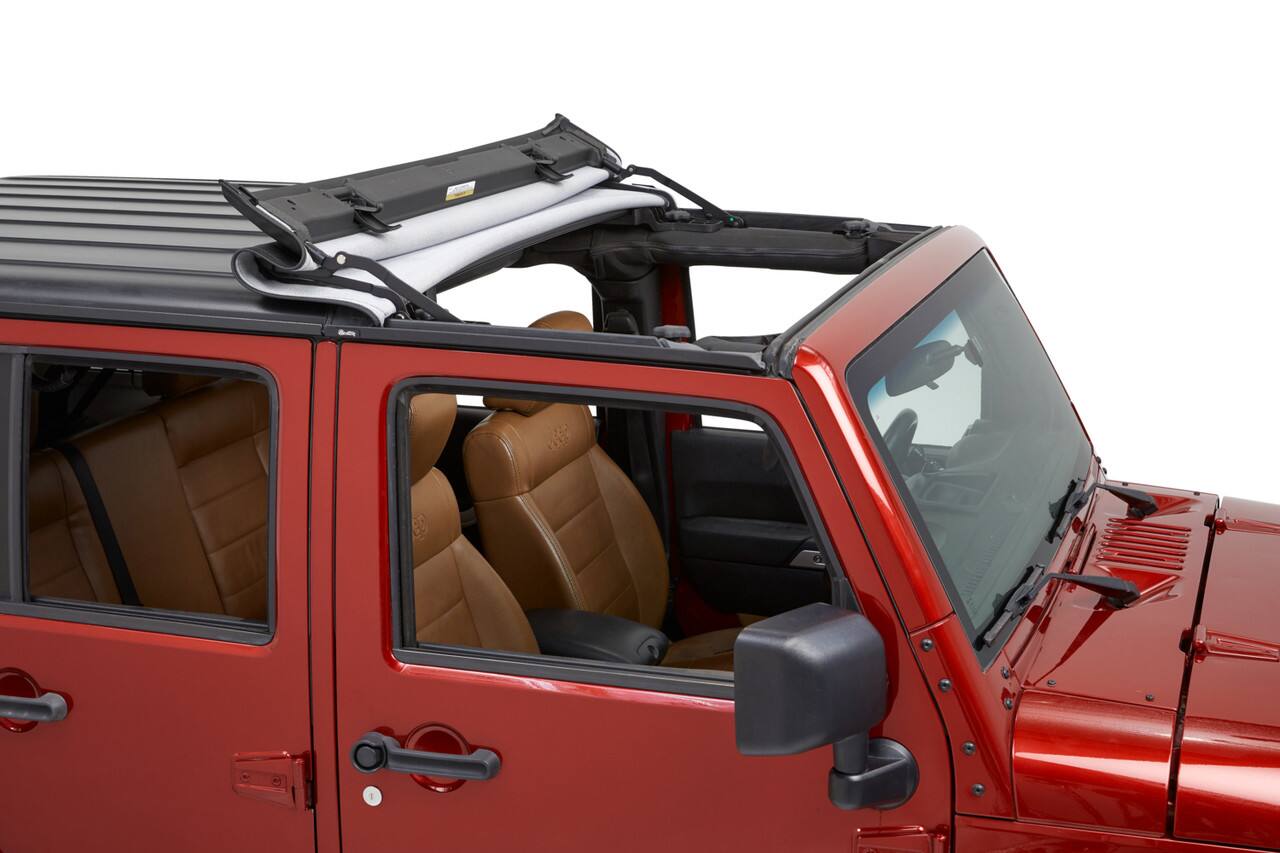 Angle. Bestop - Sunrider for Hardtop - Jeep '07-18 Wrangler JK (Blk Diamond; 2-Door or 4-Door) - Black.