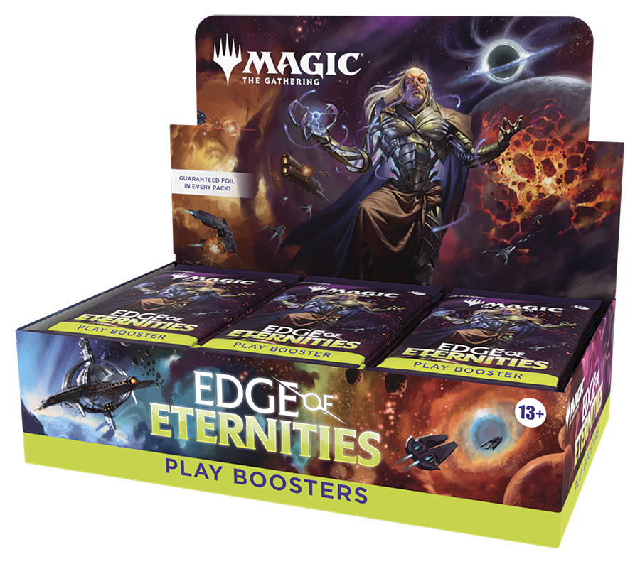 MAGIC THE GATHERING  
GUARANTEED FOIL IN EVERY PACK!

EDGE OF ETERNITIES  
PLAY BOOSTER

13+