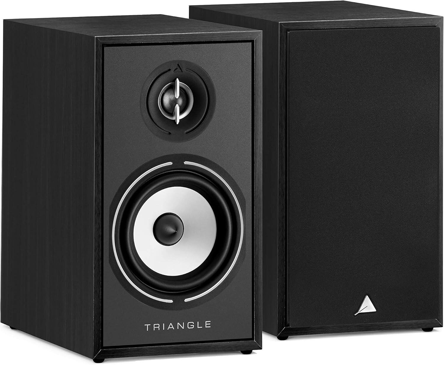 Triangle - Borea BR02 Hi-Fi Bookshelf Speakers ( Ash, Pair) - Black