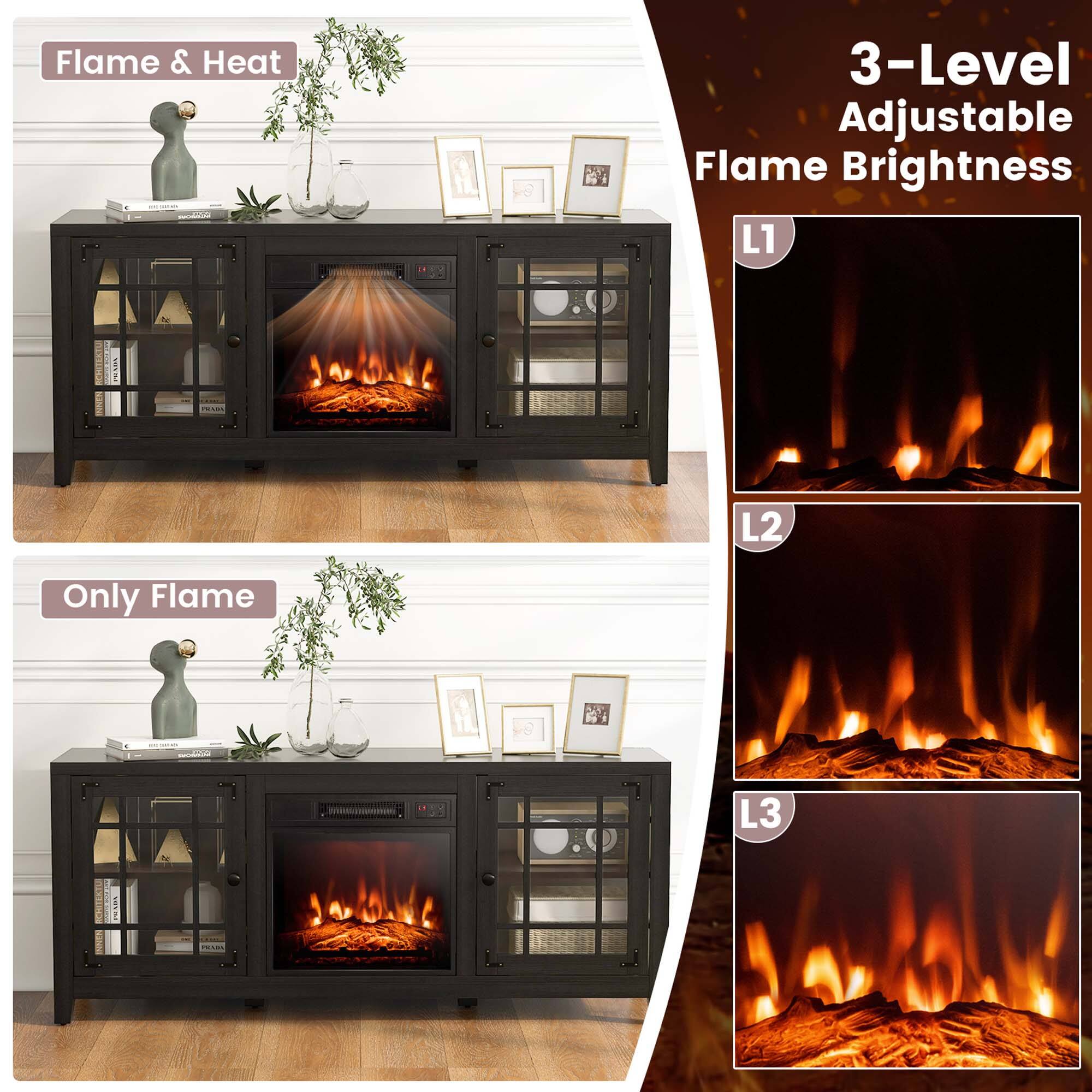 Flame & Heat

3-Level Adjustable Flame Brightness

L1

L2

L3

Only Flame
