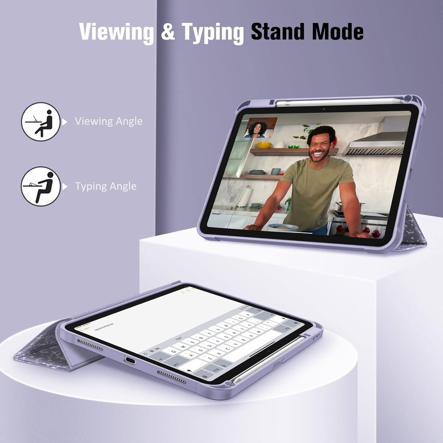 Viewing & Typing Stand Mode

Viewing Angle

Typing Angle