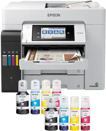 2T EPSON O 5 d "0 L Coe - C ET-5800 - -CO - BK C M Y SOP SERAVISENS Ind - I I I 10 a . THINC I M - SOY 1 2 PRECISIONCORE EPSON - : - - 542 BK - - EPSON . - - - 542 C Coe EPSON - - - -- 542 Y - - EPSON - : : : 542 M am . ... Cnk -S : onkc ST0 EPSON a - - - 542 BK - - EPSON - I - - 542 C -ve EPSON - - - - 542 Y - - EPSON - - - - 542 M Mage FeE ok ... A. ON- onk