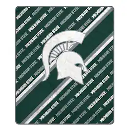 Pegasus - Michigan State Spartans 60" x 70" Diagonal Lined Wordmark Ultra Soft Blanket - Multicolor