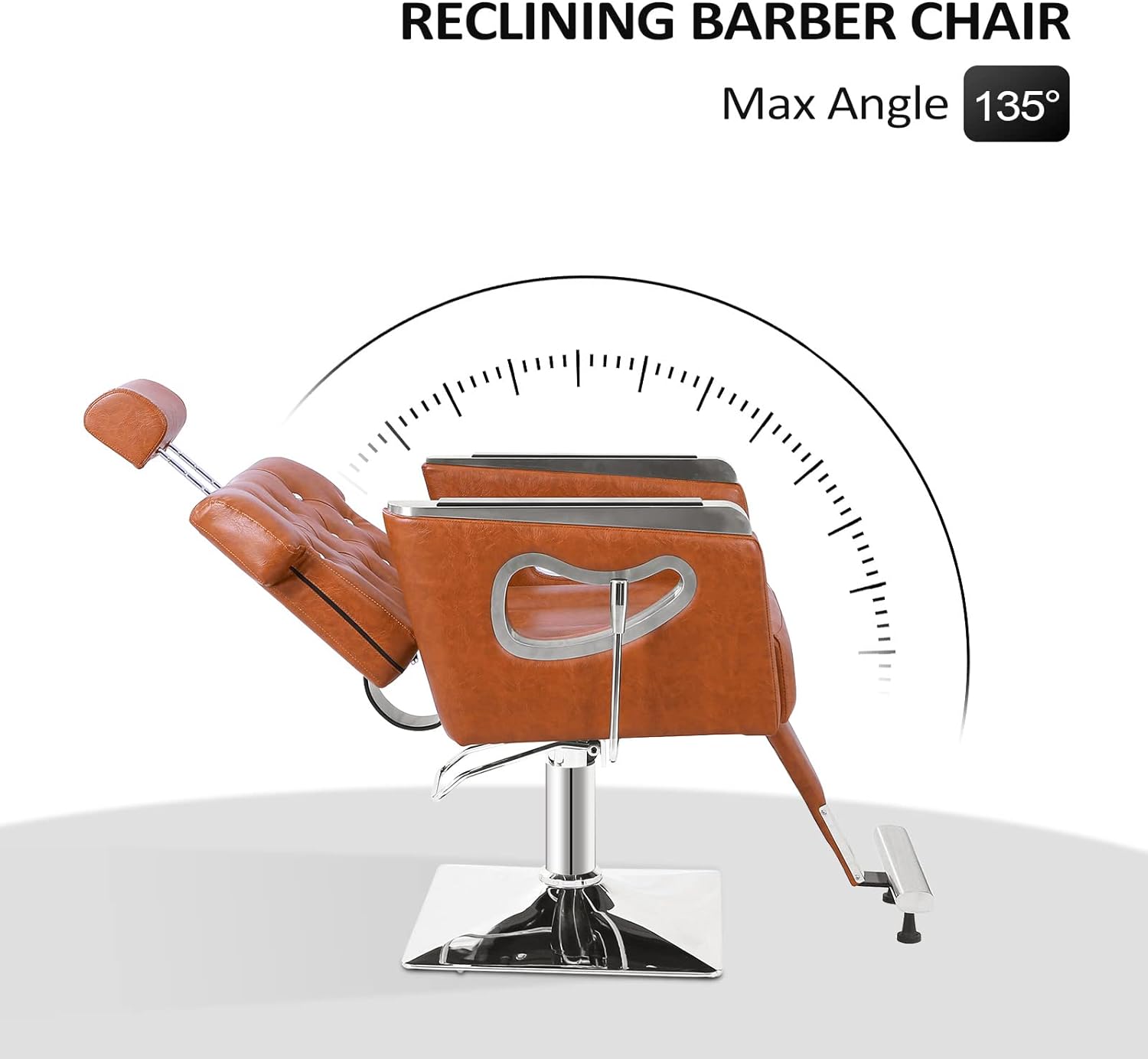 RECLINING BARBER CHAIR  
Max Angle 135°