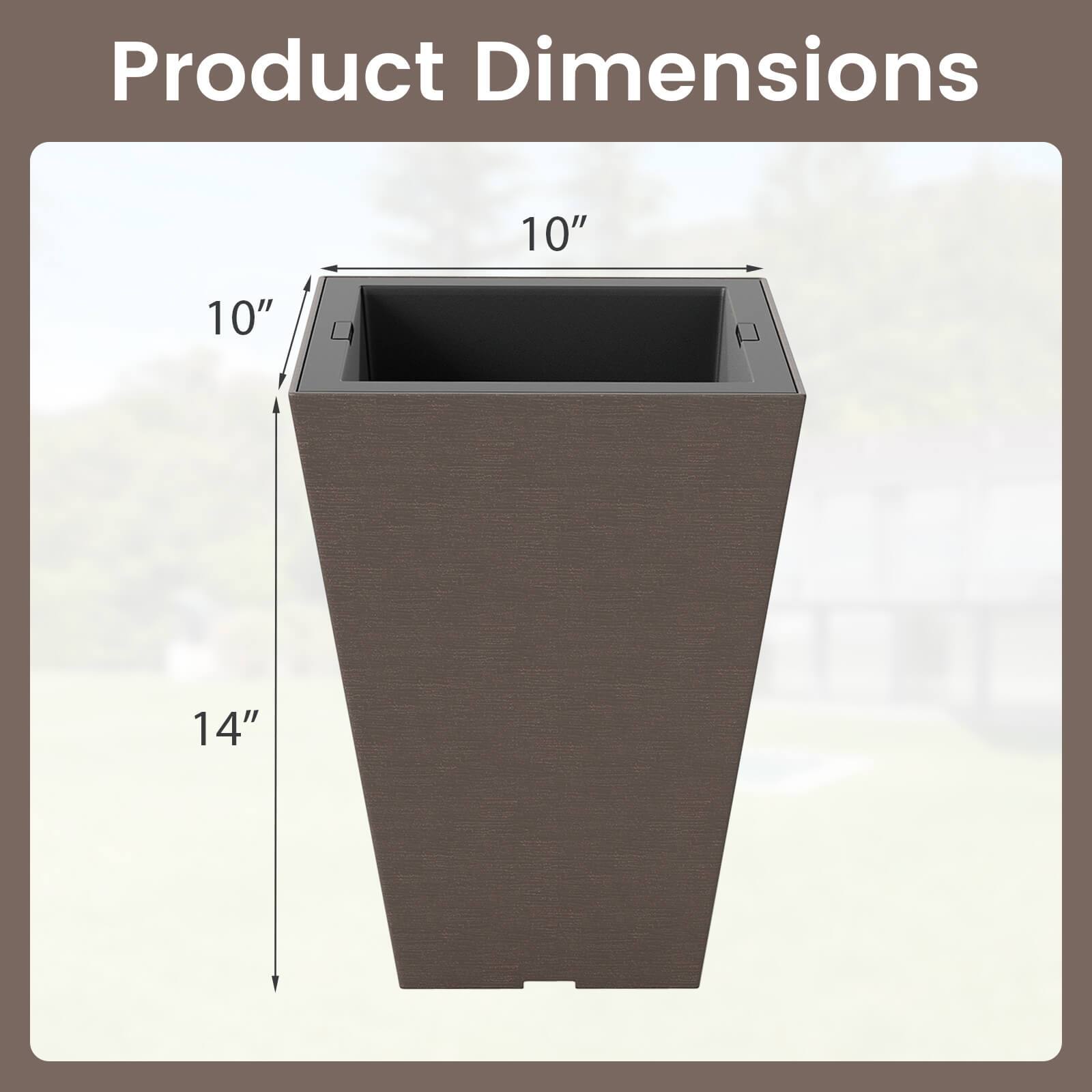 Product Dimensions

10" x 10" x 14"