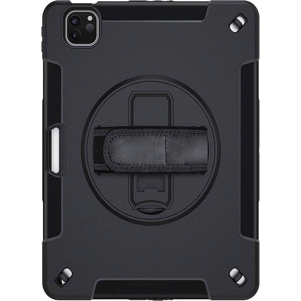 SaharaCase - Raider Series Heavy-Duty Hand Strap Case for Apple iPad Air 10.9" (4th/5th Gen) and iPad Air 11" (M2 2024 and M3 2025) - Black - Front_Zoom