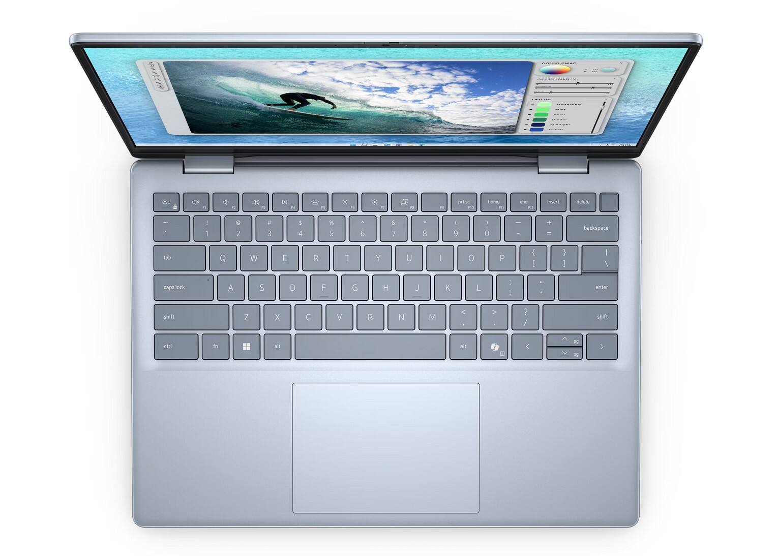 Sure, here is the corrected and grouped text from the image:

```
esc 1 2 3 4 5 6 7 8 9 0 - = backspace tab Q W E R T Y U I O P [ ] \ caps lock A S D F G H J K L ; ' enter shift Z X C V B N M , . / shift fn ctrl alt spacebar alt
```