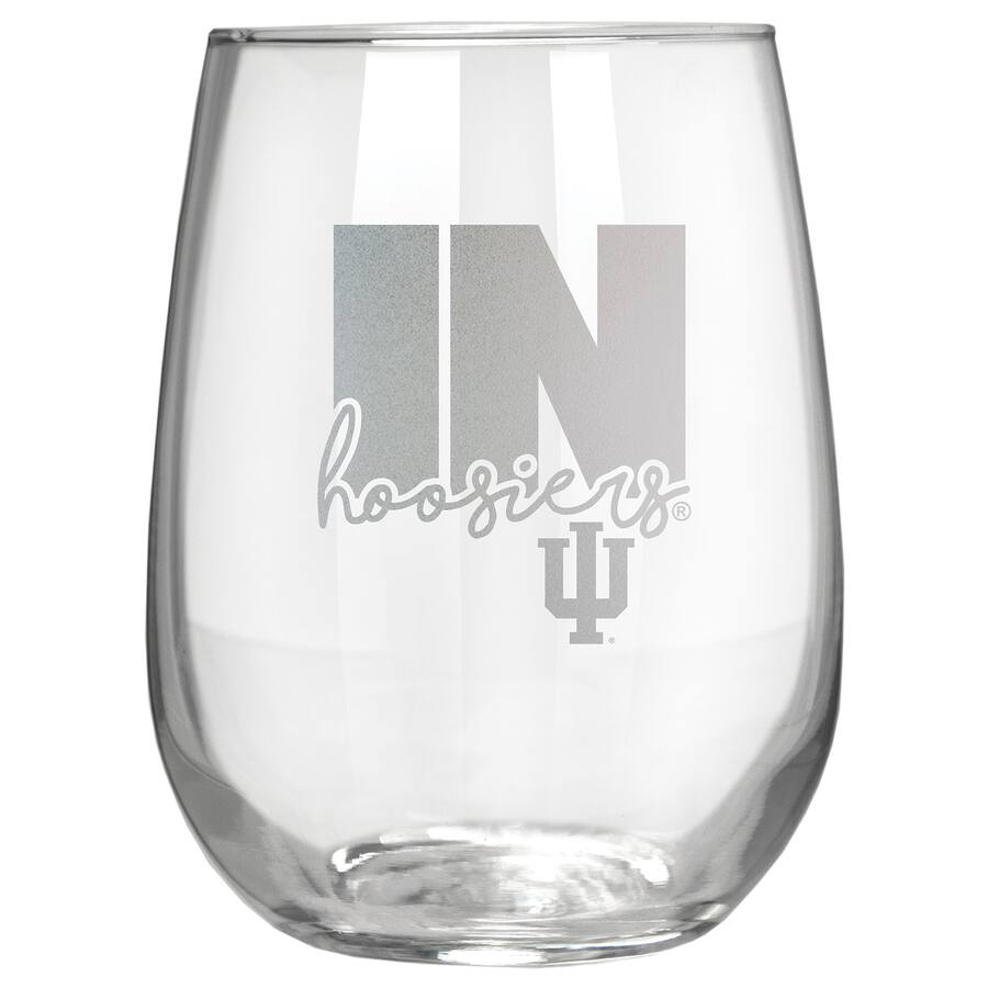 Great American Products Indiana Hoosiers Etched 17oz. City Stemless