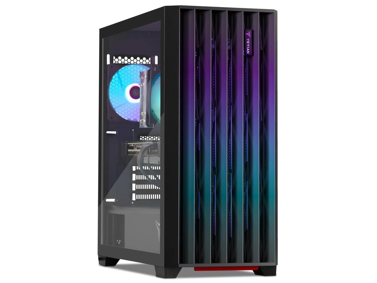 Alt View 1. YEYIAN - Yeyian Gaming Desktop Phoenix Intel Core Ultra 7 265F RTX 5070 AI 32GB DDR5 2TB SSD - Black.