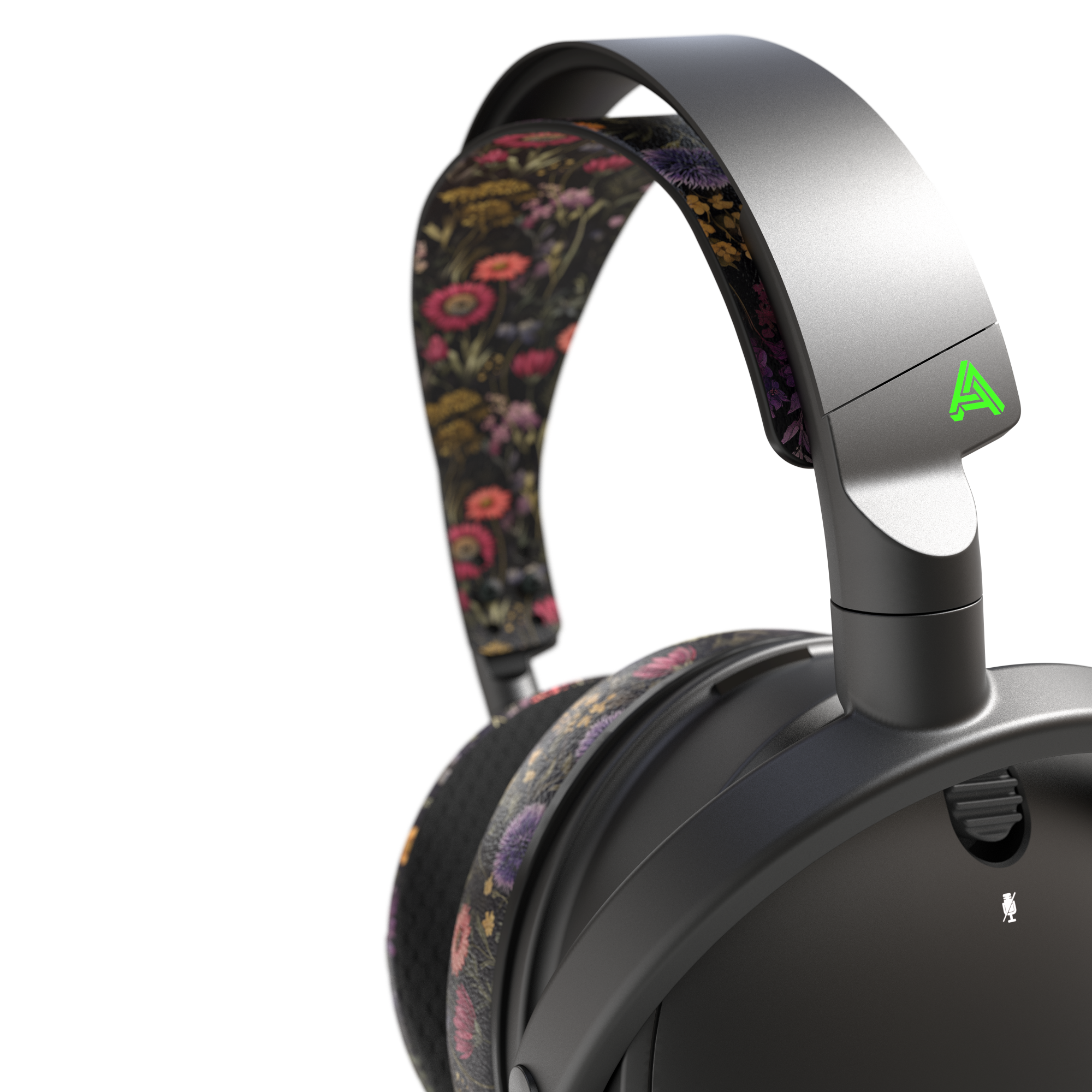 Alt View 4. Audeze - Maxwell Over-the-Ear Wireless Gaming Headset for Xbox One, Xbox X|S, PC (Floral) - Floral.