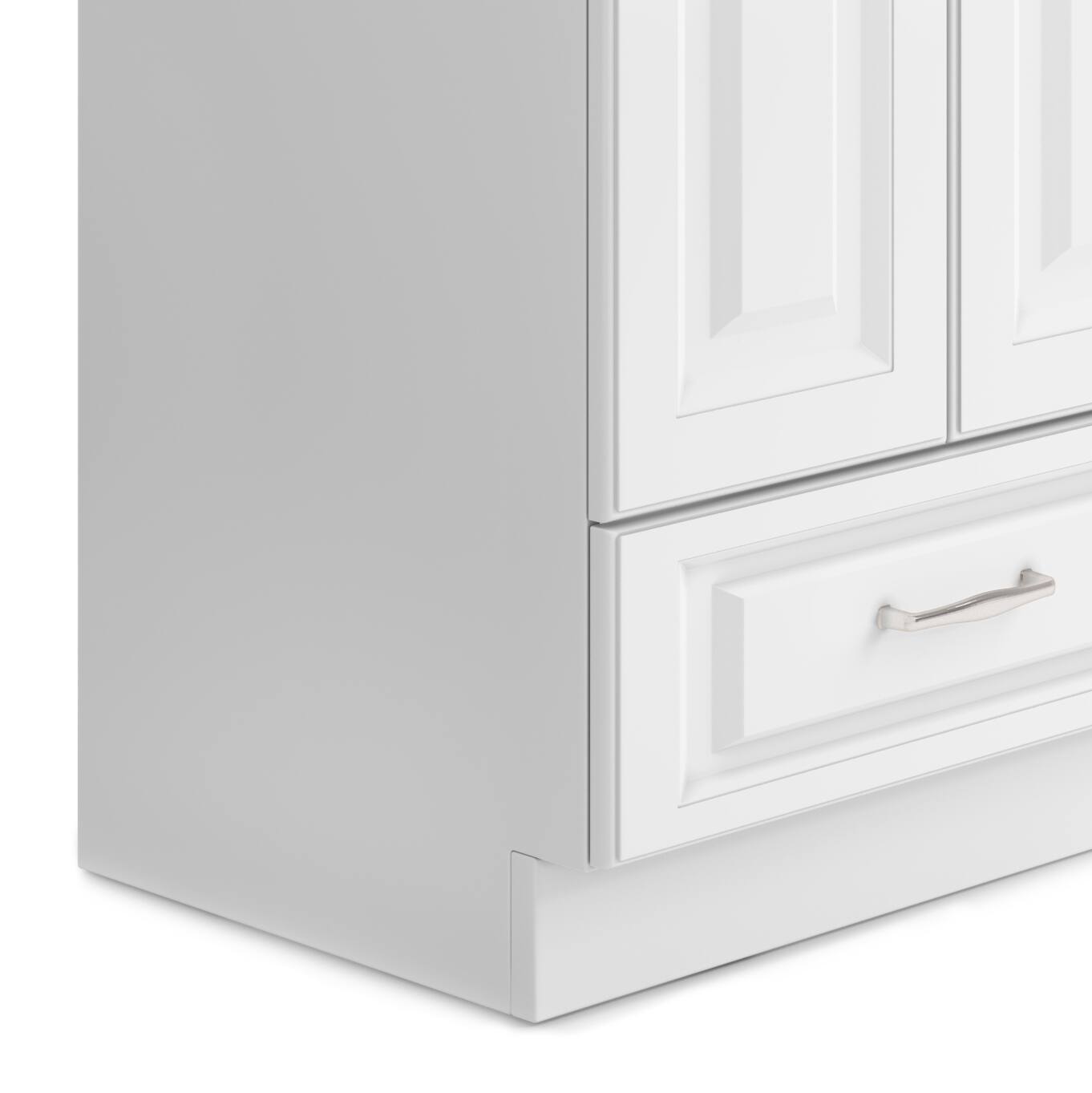 Alt View 5. Simpli Home - Lawrence  All-in-One 24-inch Utility Sink & Cabinet - Pure White.