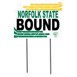 Jardine - Norfolk State Spartans 18" x 24" Bound Yard Sign - White