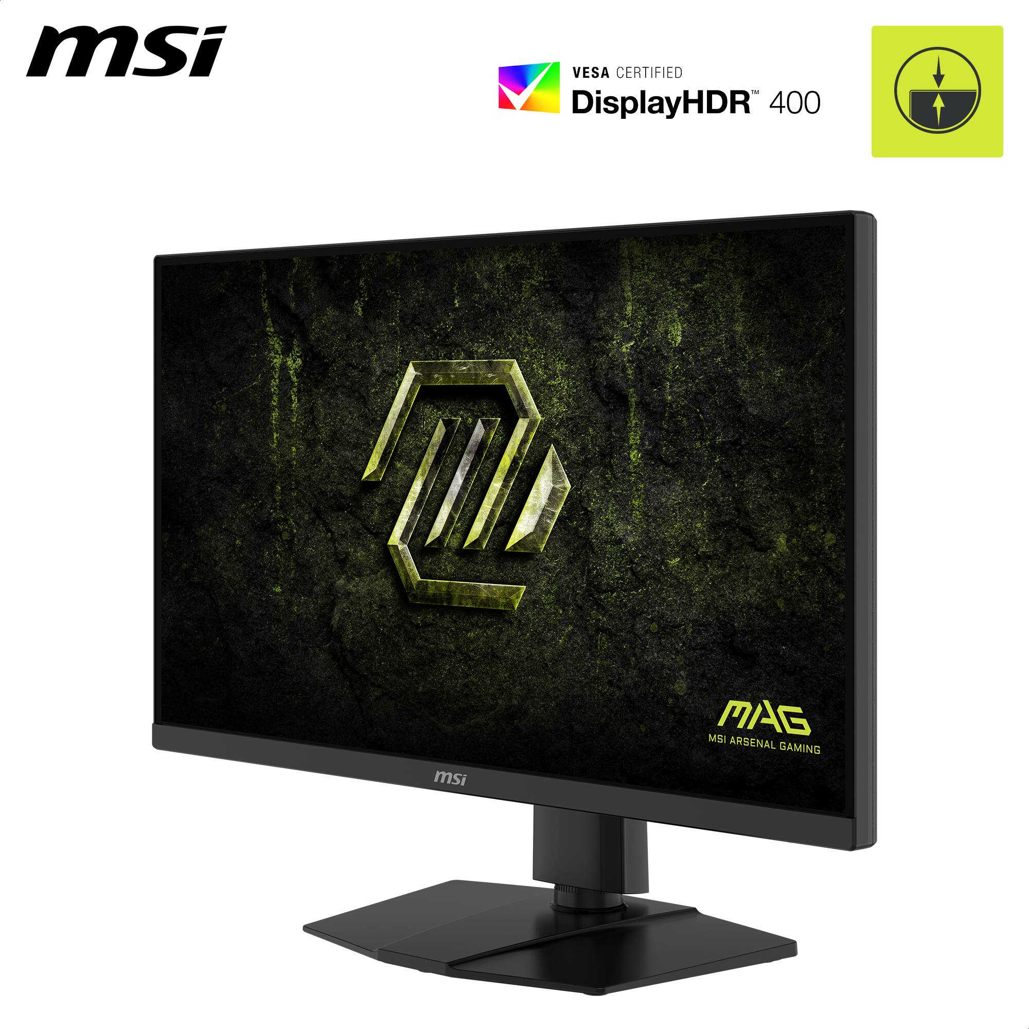 MSI VESA CERTIFIED - DisplayHDR 400  
MSI MAG MSI ARSENAL GAMING