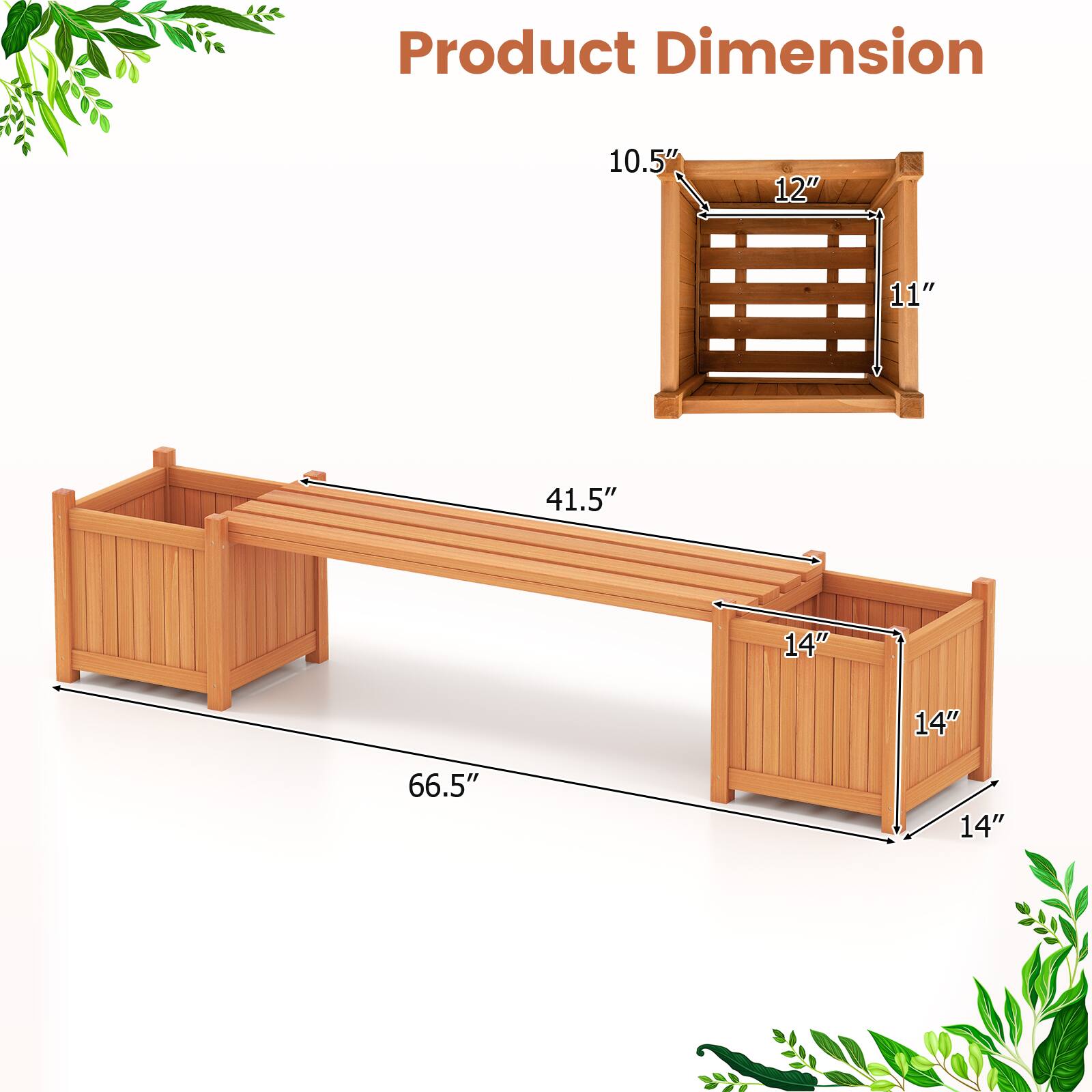 Product Dimension: 10.5" x 12" x 11" x 41.5" x 14" x 14" x 66.5" x 14"
