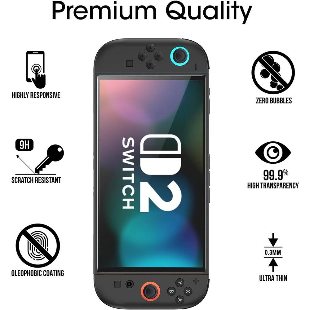 Premium Quality

- HIGHLY RESPONSIVE
- 9H SCRATCH RESISTANT
- ZERO BUBBLES
- 99.9% HIGH TRANSPARENCY
- 0.3MM OLEOPHOBIC COATING
- ULTRA THIN