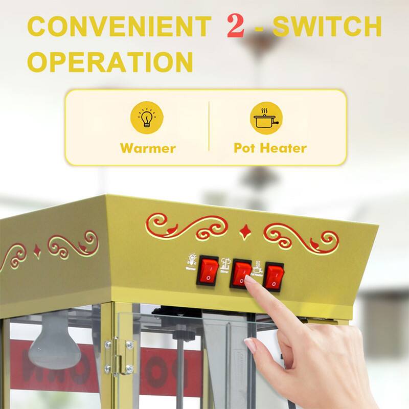 CONVENIENT 2-SWITCH OPERATION

Warmer | Pot Heater