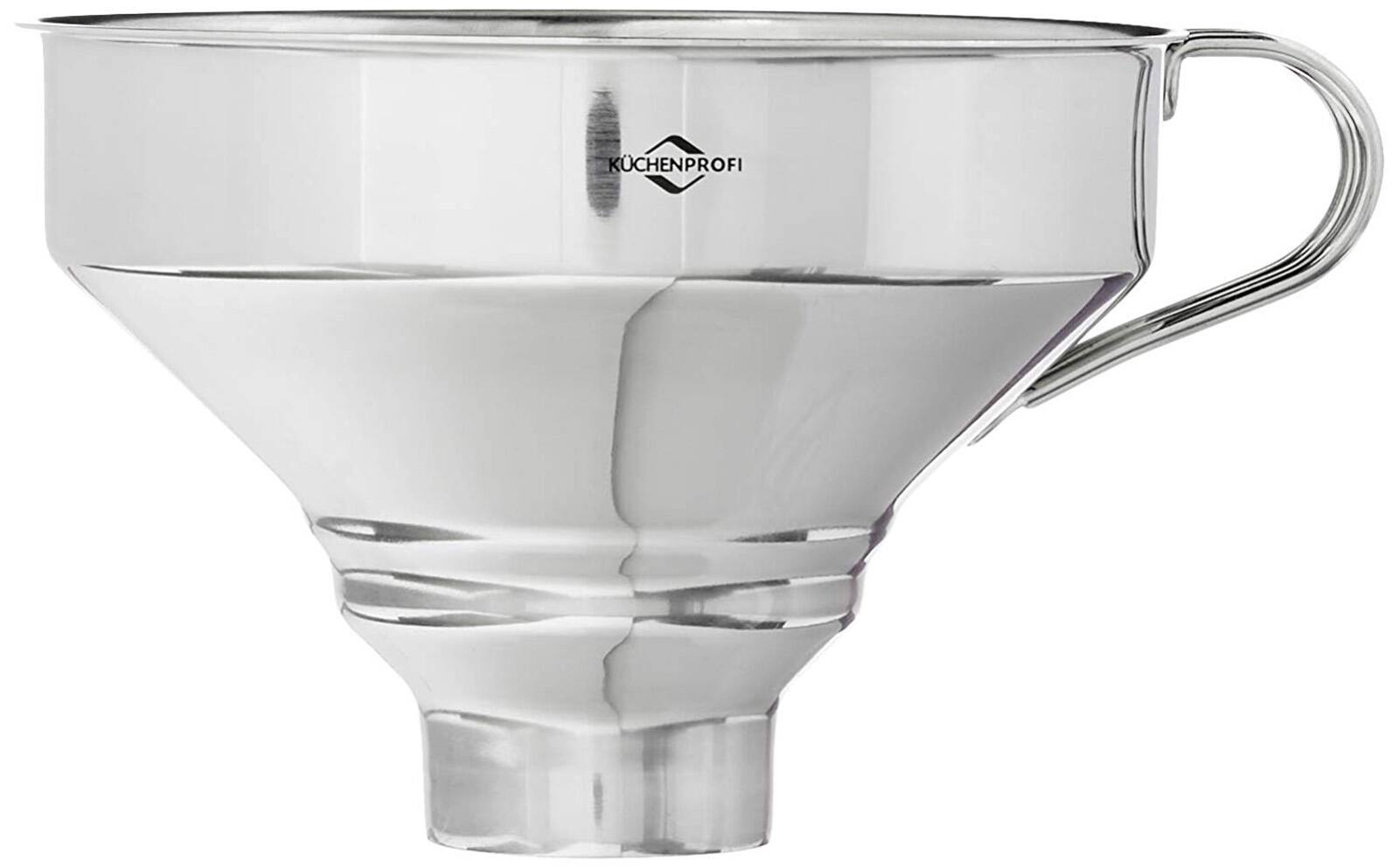 Alt View 1. Kuchenprofi - Funnel with Mesh Filter, Stainless Steel, 5-Inch Diameter - Silver.