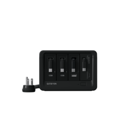 Gitryin - Desktop Charging Station, 8 AC Outlets, 4 PD Chargers, 2×40W USB-C, 1×40W CA, 1×65W USB-C - Black