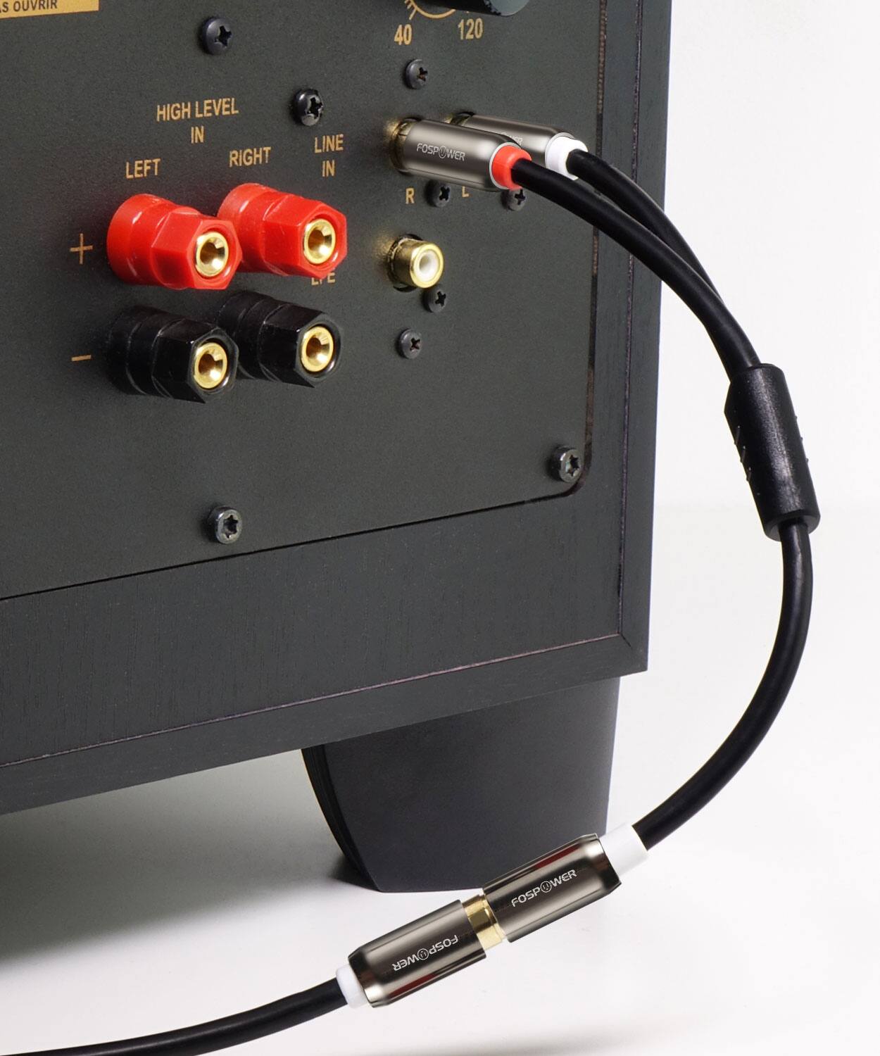 S OUVRIR 40 120 HIGH LEVEL IN LEFT RIGHT LINE IN FOSPOWER R L + LIC C FOSPOWER FOSPOWER FOSPOWER FOSPOWER