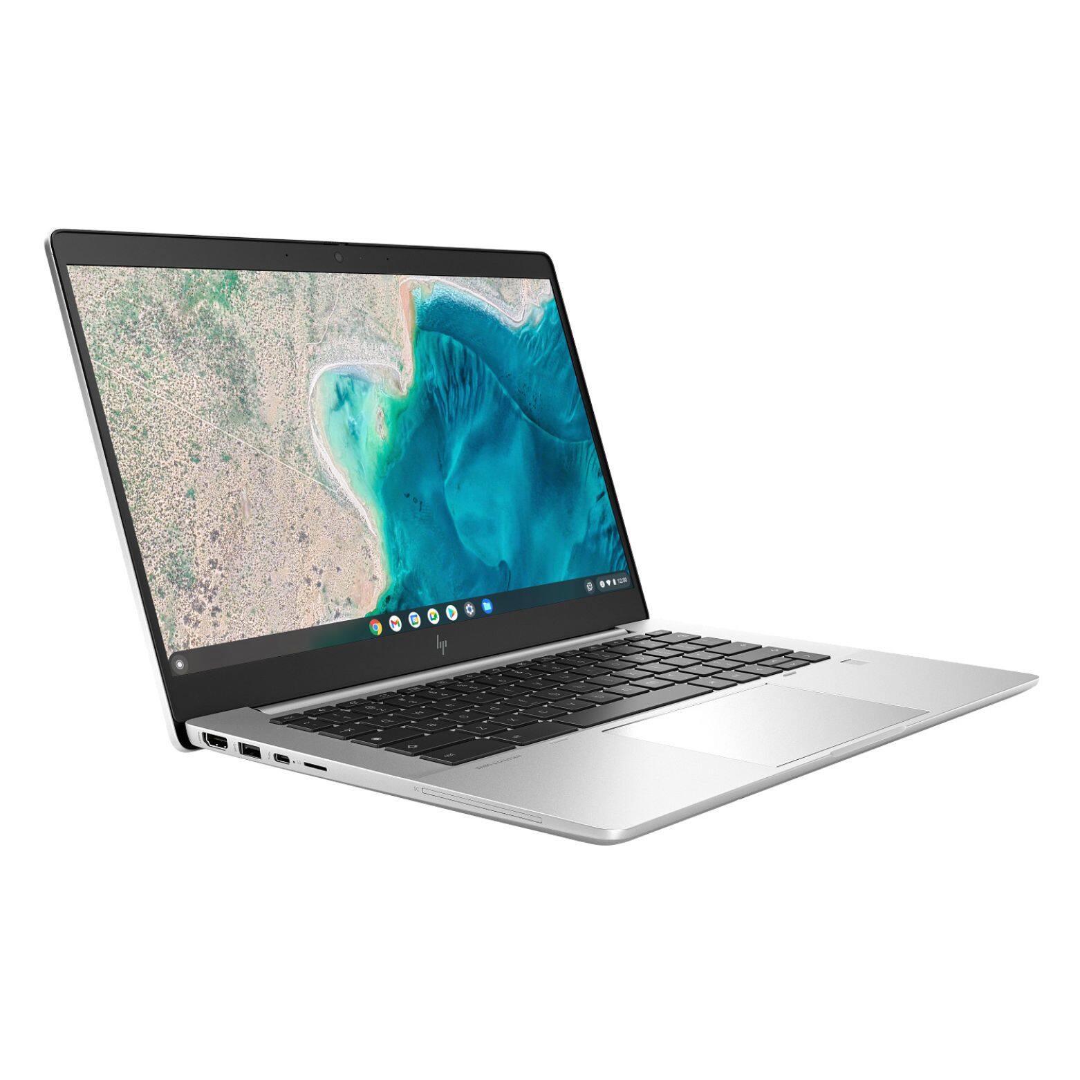 Alt View 2. HP - Elite c640 G3 Chromebook 14" FHD Touch Intel Core i5-1245U 1.6 GHz up to 4.4 GHz 8GB RAM 256GB SSD ChromeOS - Silver.
