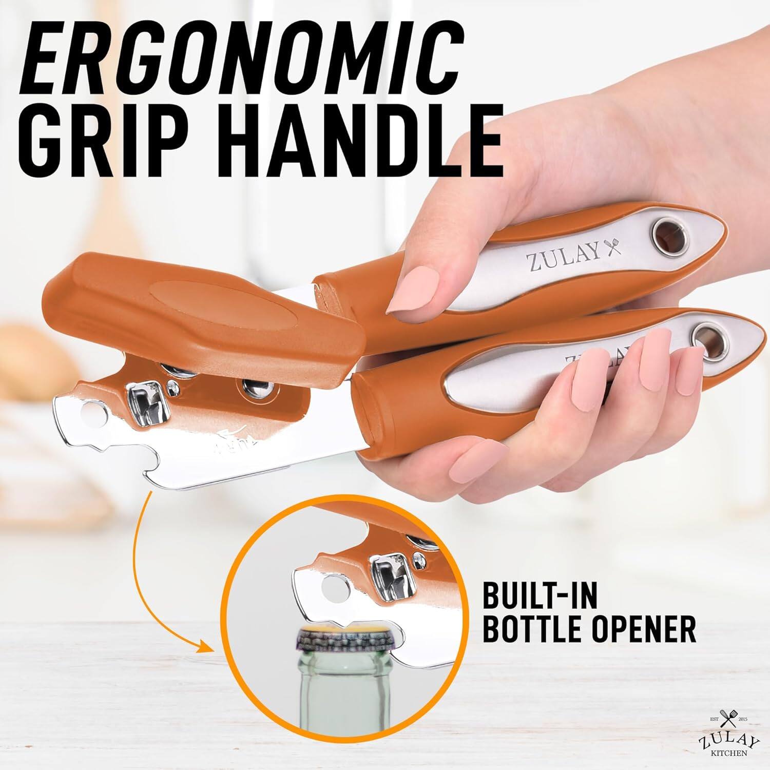 ERGONOMIC GRIP HANDLE ZULAY X BUILT-IN BOTTLE OPENER ZULAY KITCHEN
