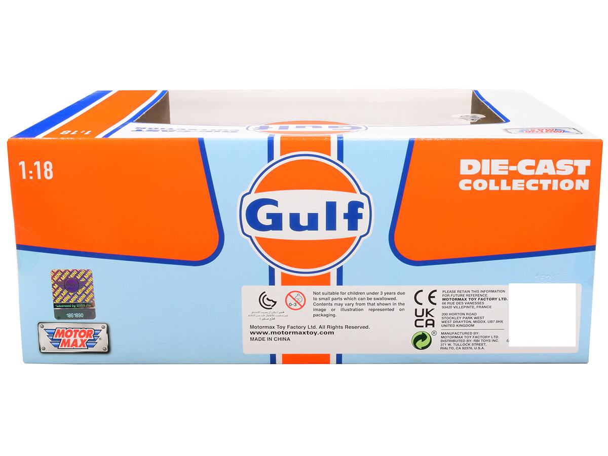 TUET GE 1.18 TE 1:18 Gulf DIE-CAST COLLECTION 4IA MINI "MINI INI MINI MINI miN M MiN A Mire MINI NMI MINE MINI MINI MINI Lenses lg anta 1861890 MOTOR MAX PLEASE RETAIN THIS INFORMATION Not suitable for children under 3 years due to Contents small parts may vary from that shown in the image or illustration represented on packaging. CE UK 200 HORTON RCAD STOCALEY PARK WEST WES EATIC MODX VB? Motormax Toy Factory Ltd. All Rights Reserved. www.motormaxtoy.com MANUFACTURED BY MOTORMAX TOY FACTORY LTD. MADE IN CHINA DISTRIBUTED BY Fdo 171 W. TALOCK STREET, MALTR CA 92310