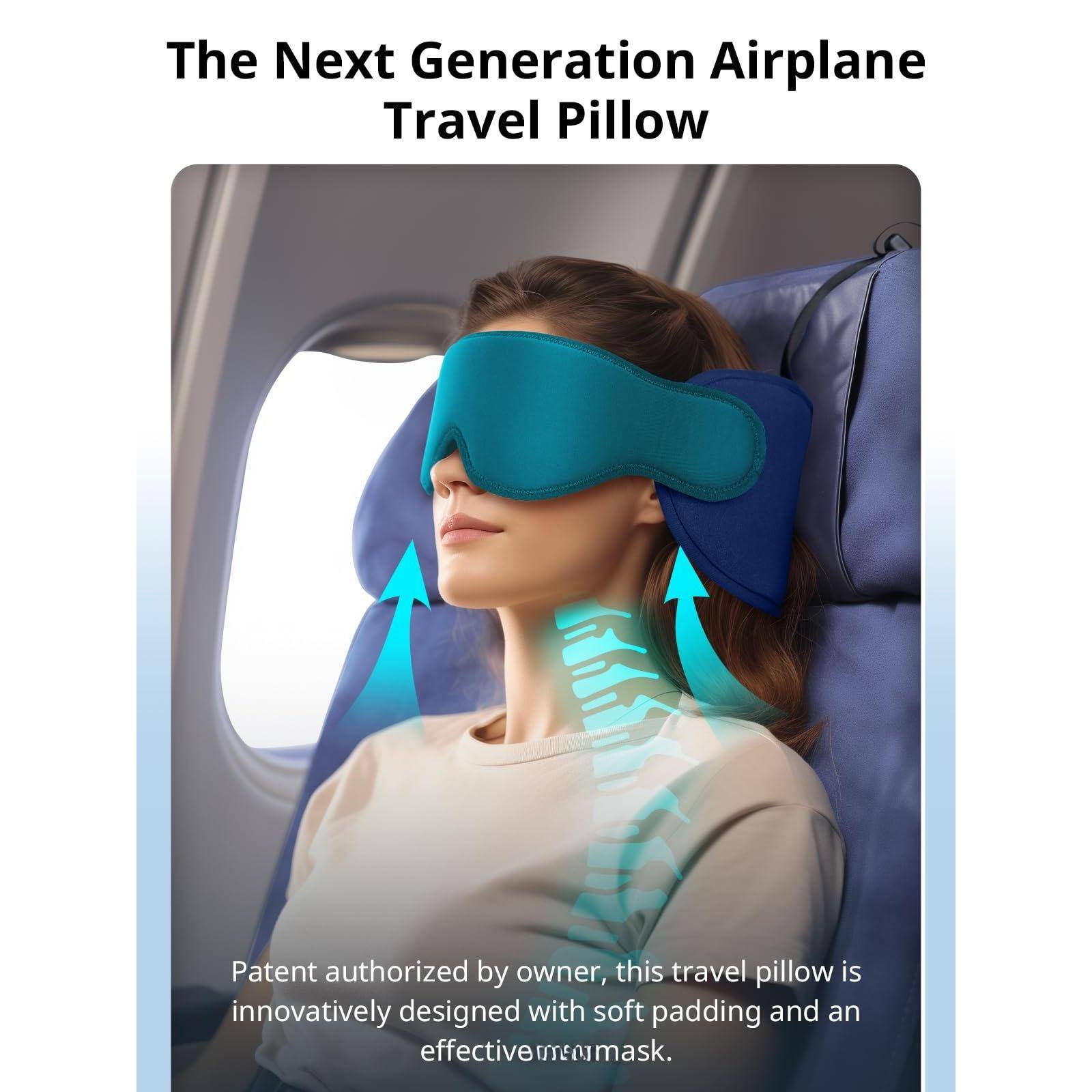 The Next Generation Airplane Travel Pillow

Patent authorized by owner, this travel pillow is innovatively designed with soft padding and an effective earmask.