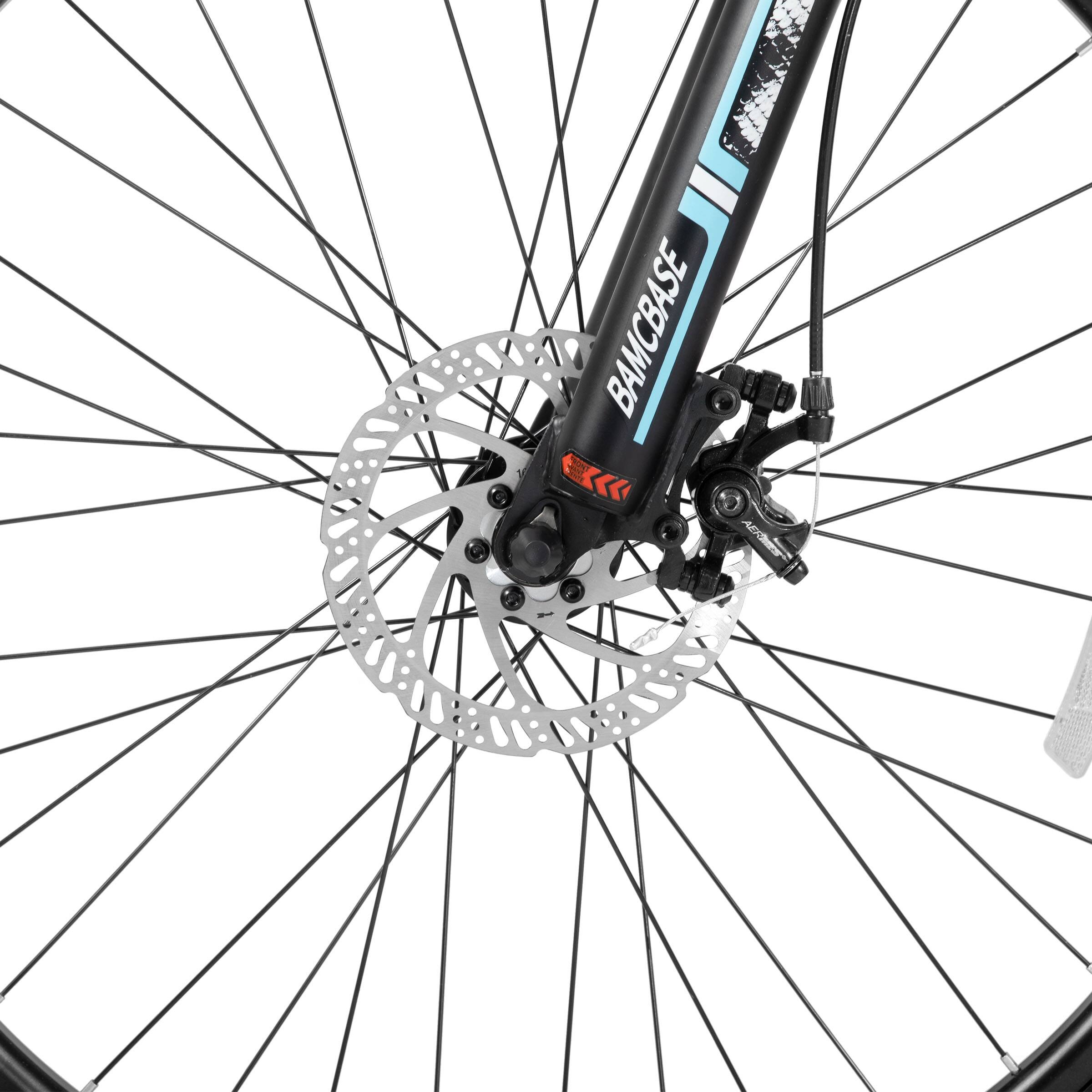 Alt View 7. HILAND - BAMCBASE Mountain Bike 26 inch, 21-Speed Aluminum Alloy MTB with Suspension Fork, Bicycle for Men Women Adults, Black - black.