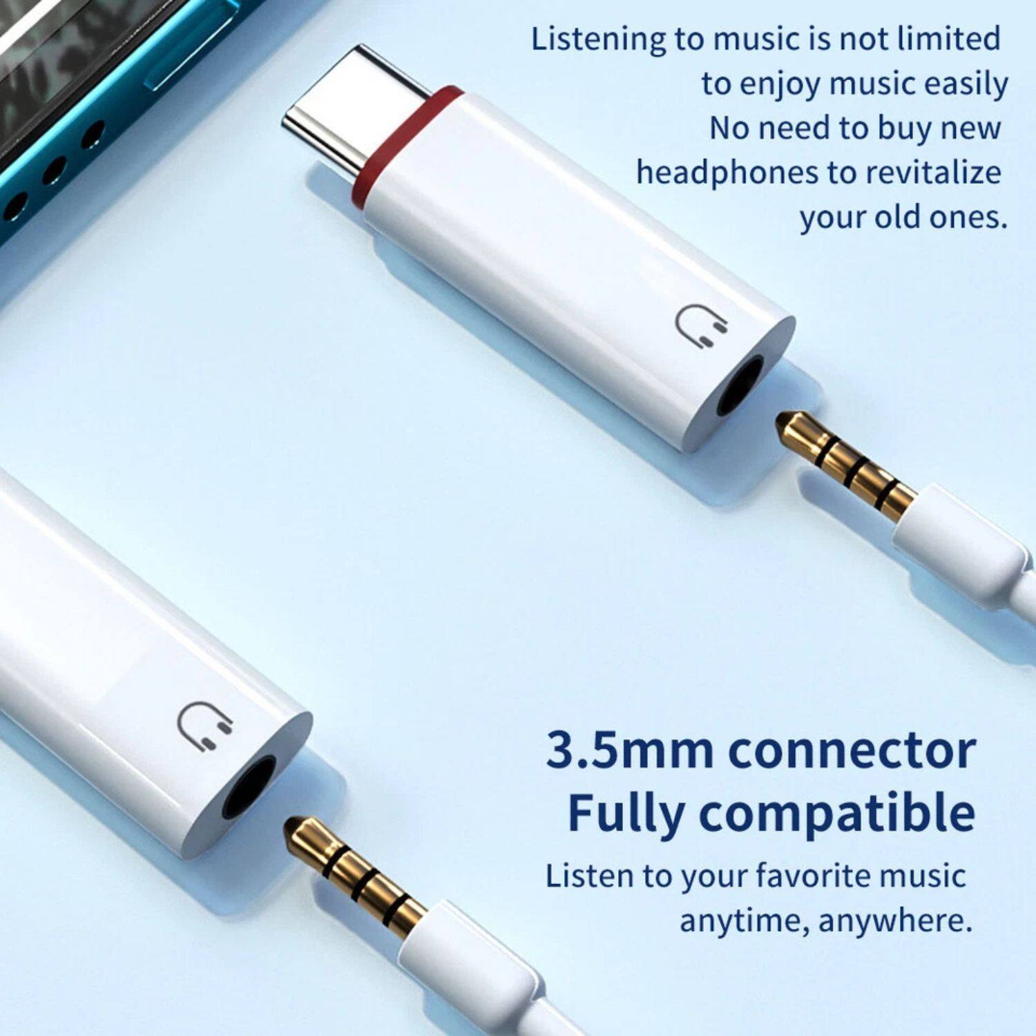 Listening to music is not limited to enjoy music easily. No need to buy new headphones to revitalize your old ones.

3.5mm connector
Fully compatible
Listen to your favorite music anytime, anywhere.