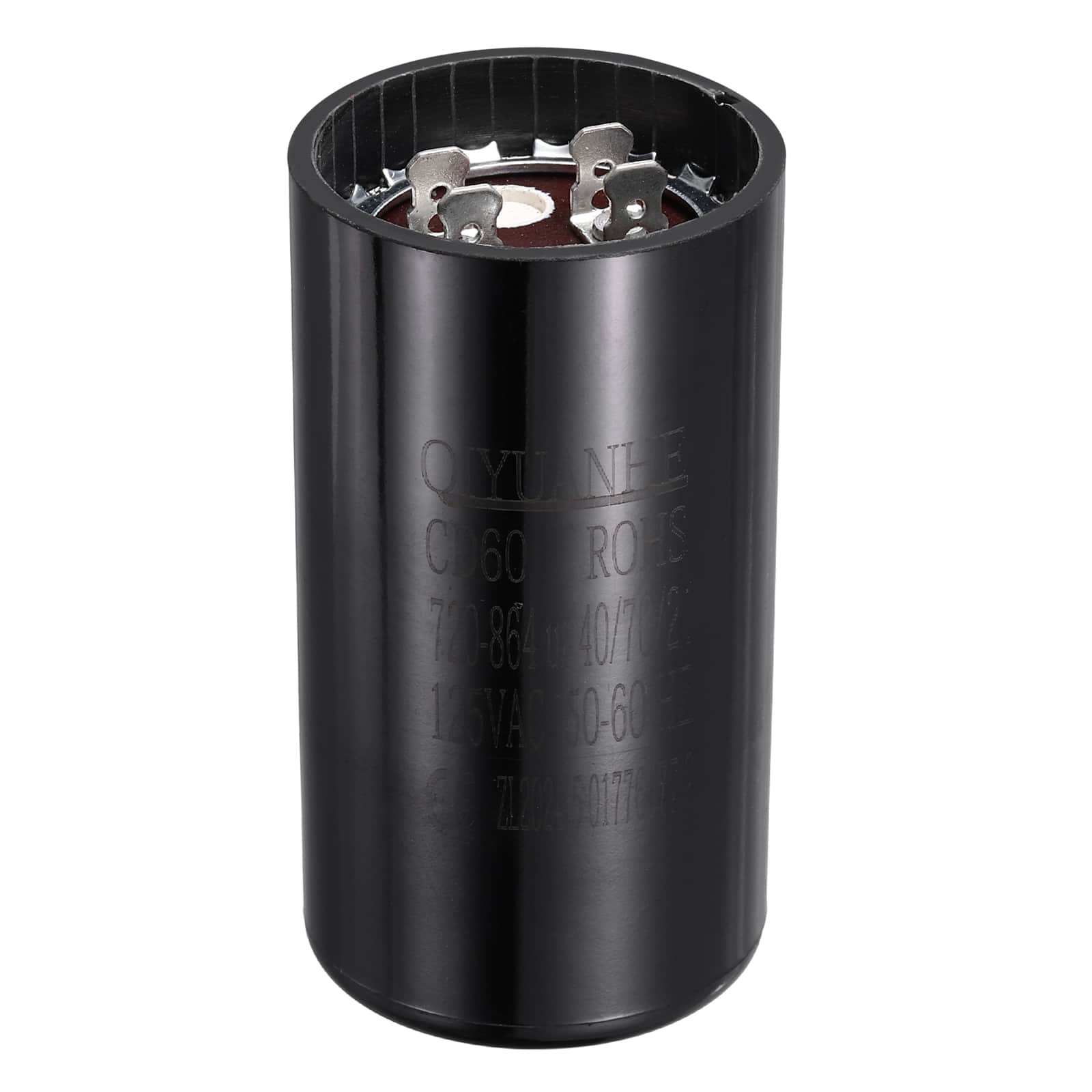 Unique Bargains - CD60 Motor Run Capacitor, 720-864uF MFD AC125V, 50-60Hz, for Electric Motor, 46x86mm - Black price history on PriceWatchPro