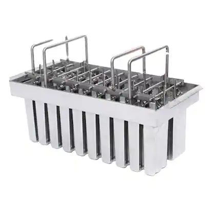 Front. Home Collection - 20PCS Stainless Steel Ice Cream Popsicle Mold Commercial Ice Lolly Maker Stick Holder - Silver.