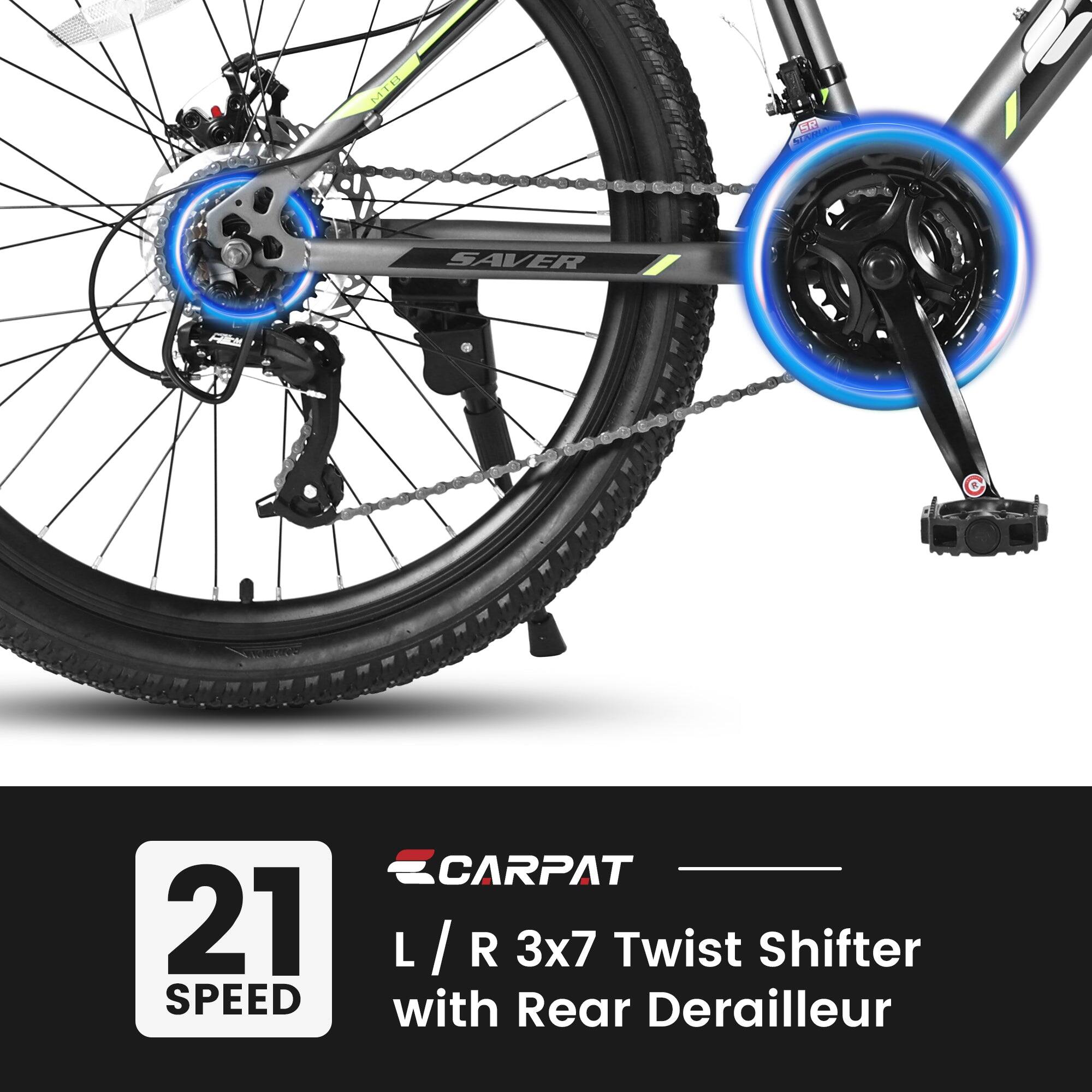 MTR S S0 SAVER 21 SPEED CARPAT L / R 3x7 Twist Shifter with Rear Derailleur