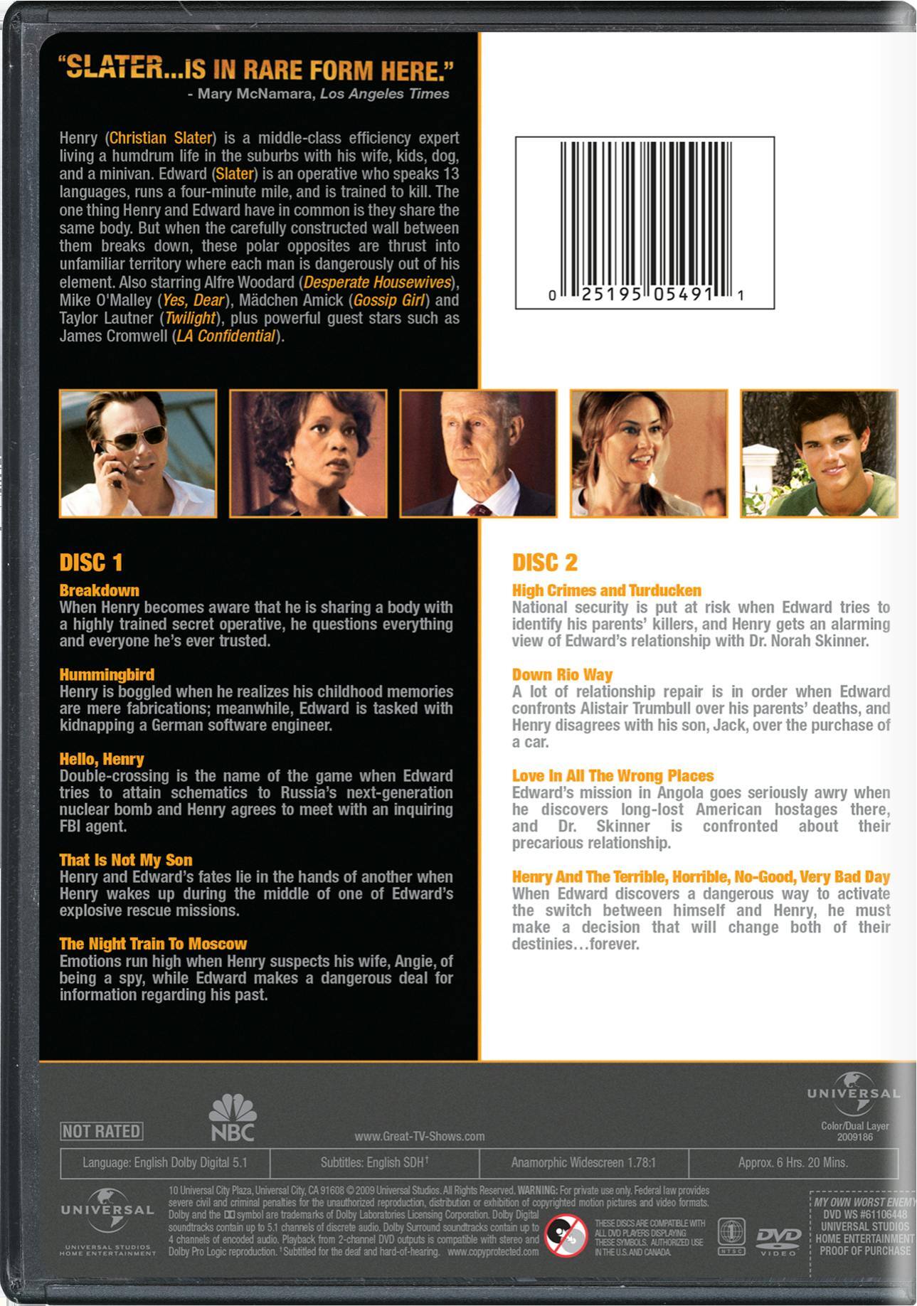 Angle. My Own Worst Enemy: The Complete Series [DVD].