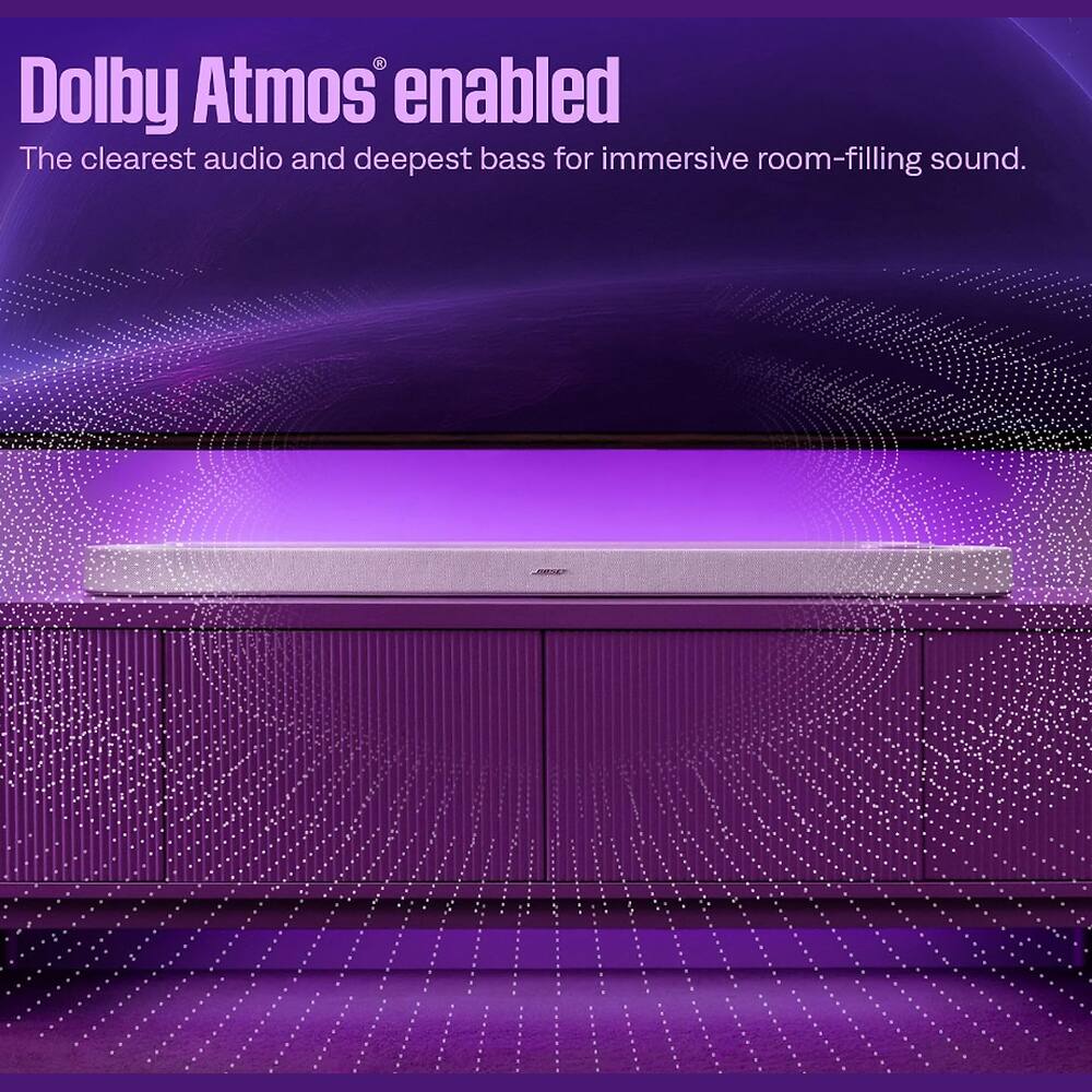 Dolby Atmos® enabled  
The clearest audio and deepest bass for immersive room-filling sound.